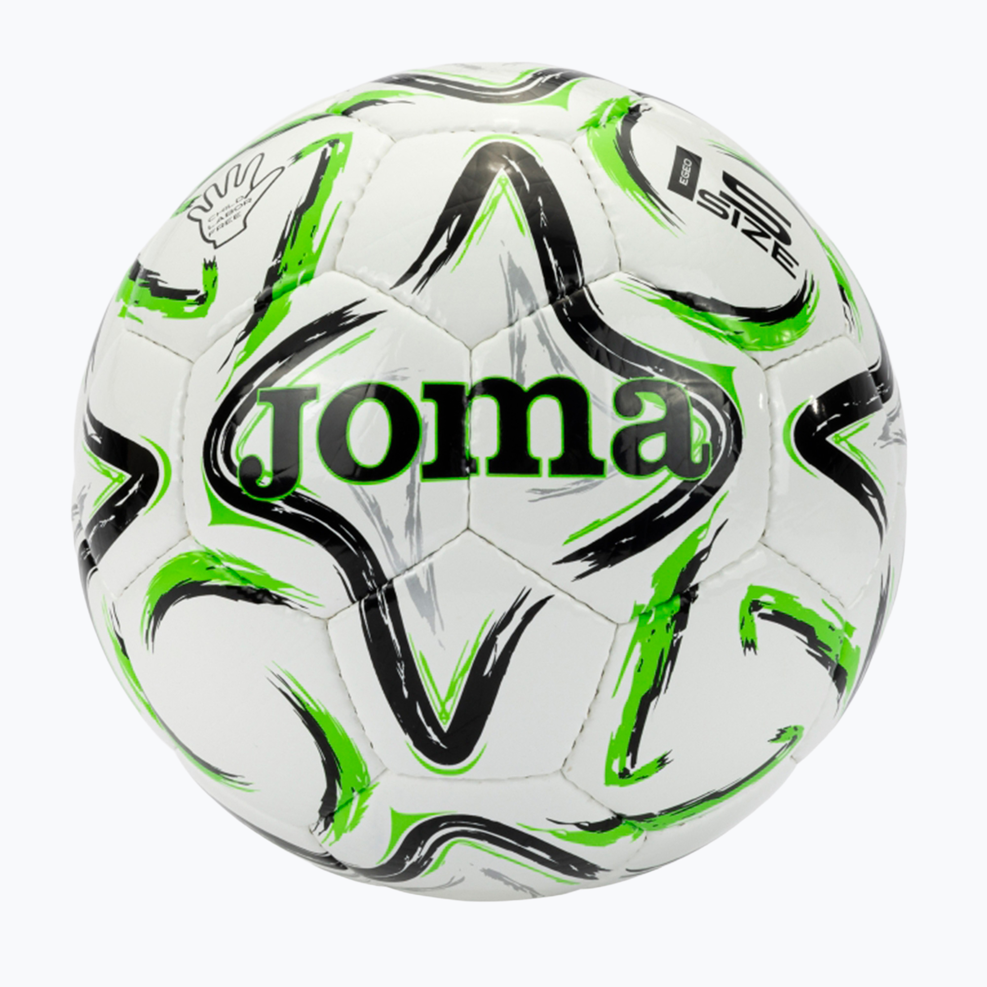 Футболна топка Joma Egeo II black/fluor green размер 5