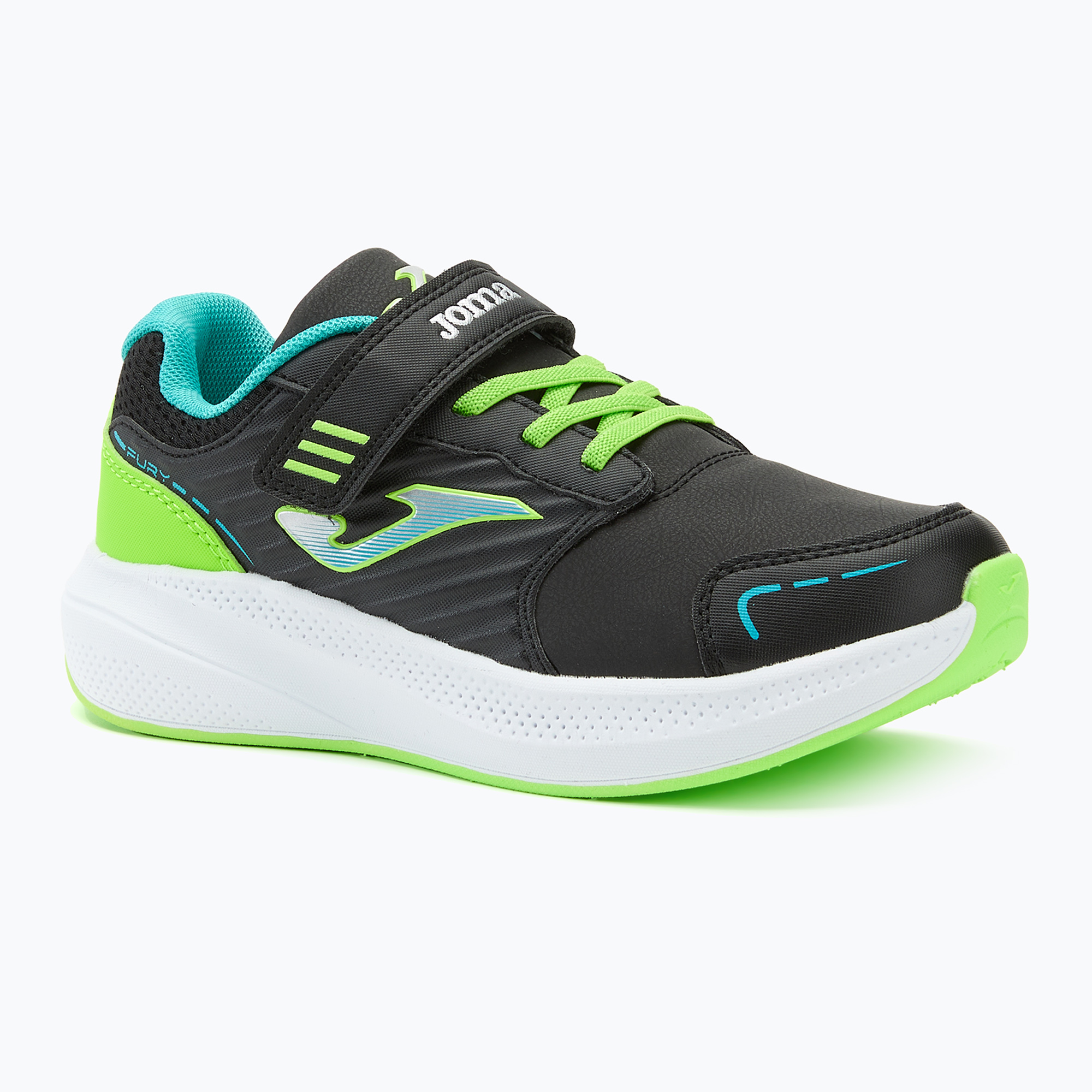 Buty dziecięce do biegania Joma Fury black/turquoise 