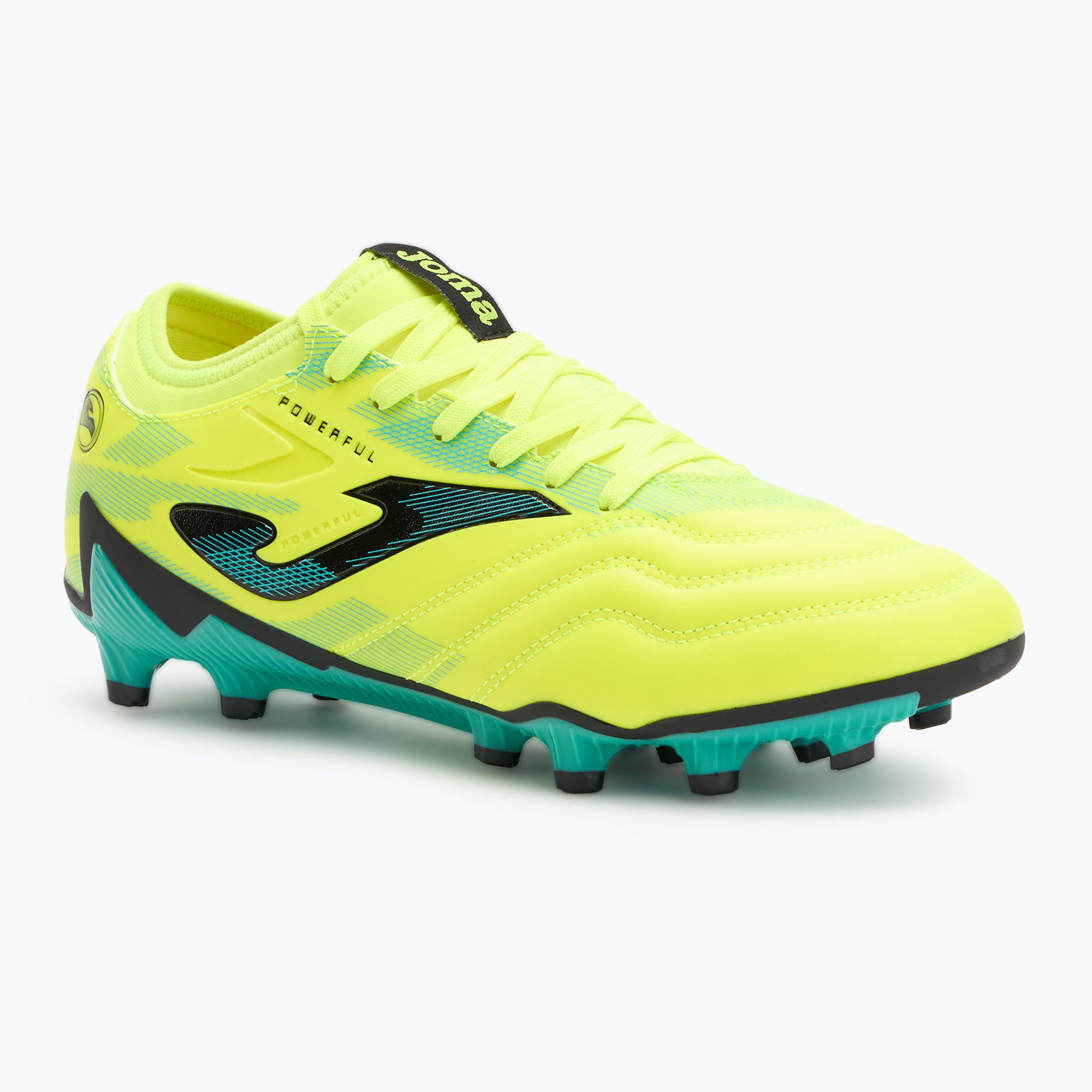 Buty piłkarskie męskie Joma Powerful FG lemon fluor/turquoise 