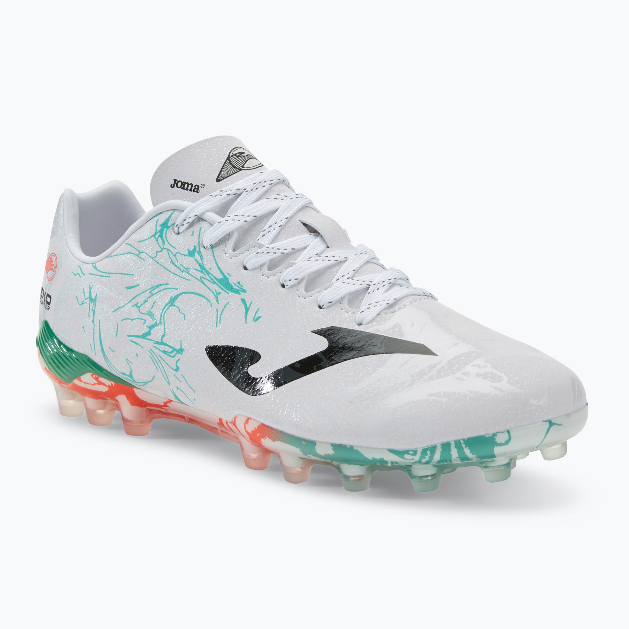 Buty piłkarskie męskie Supercopa AG white/turquoise 