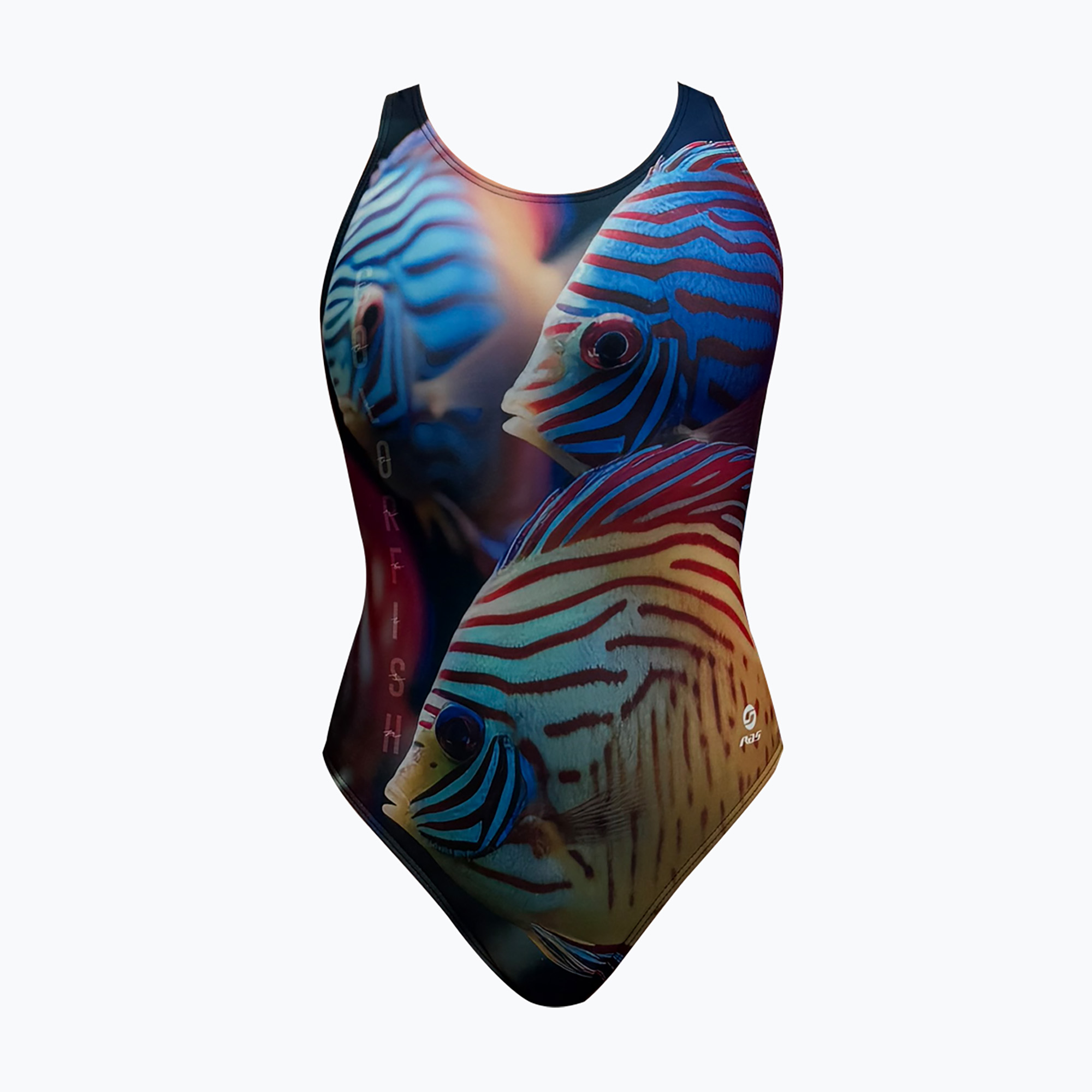 Дамски цял бански костюм RAS Colorfish Race Back multicolour