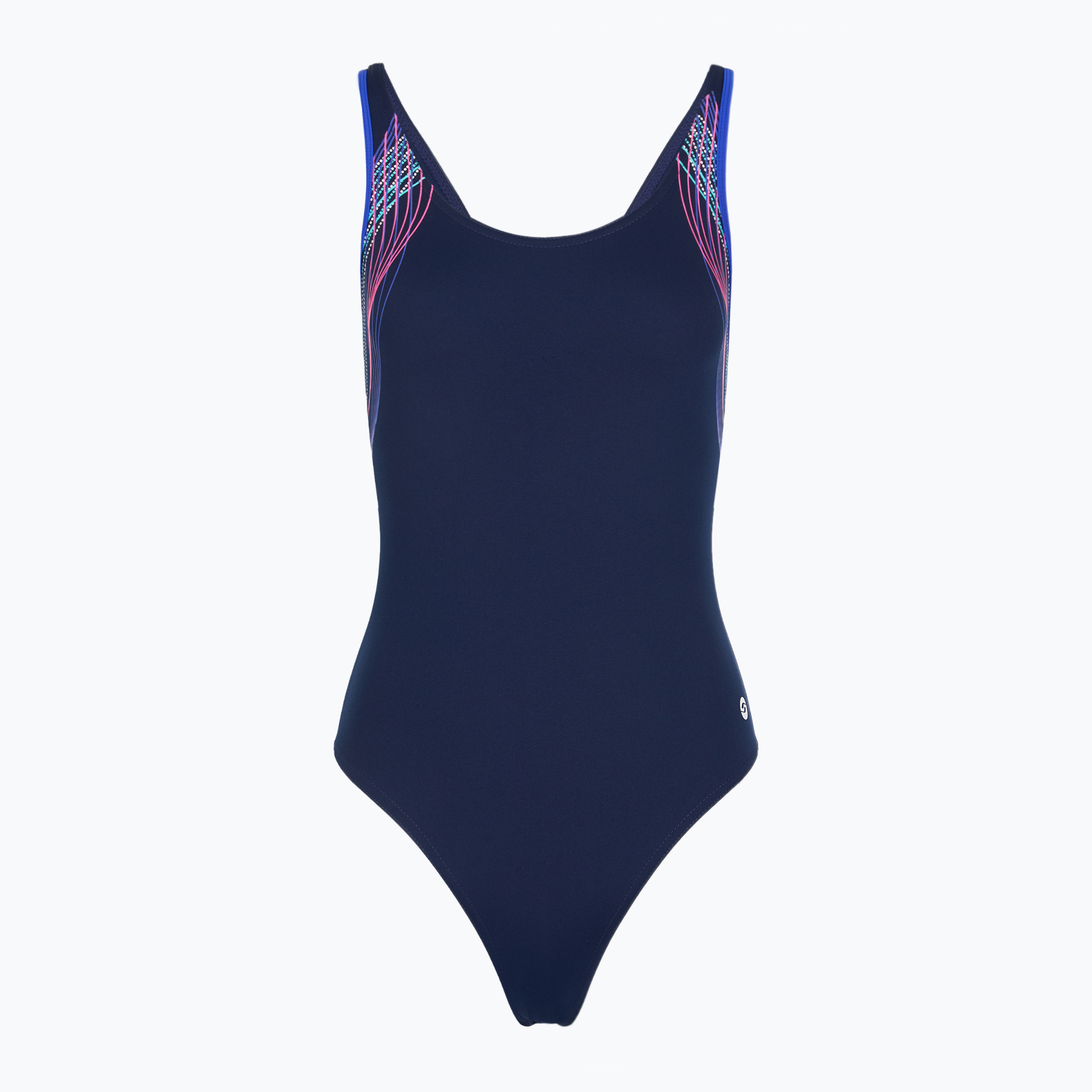 Дамски цял бански костюм RAS Borneo Casual Back navy