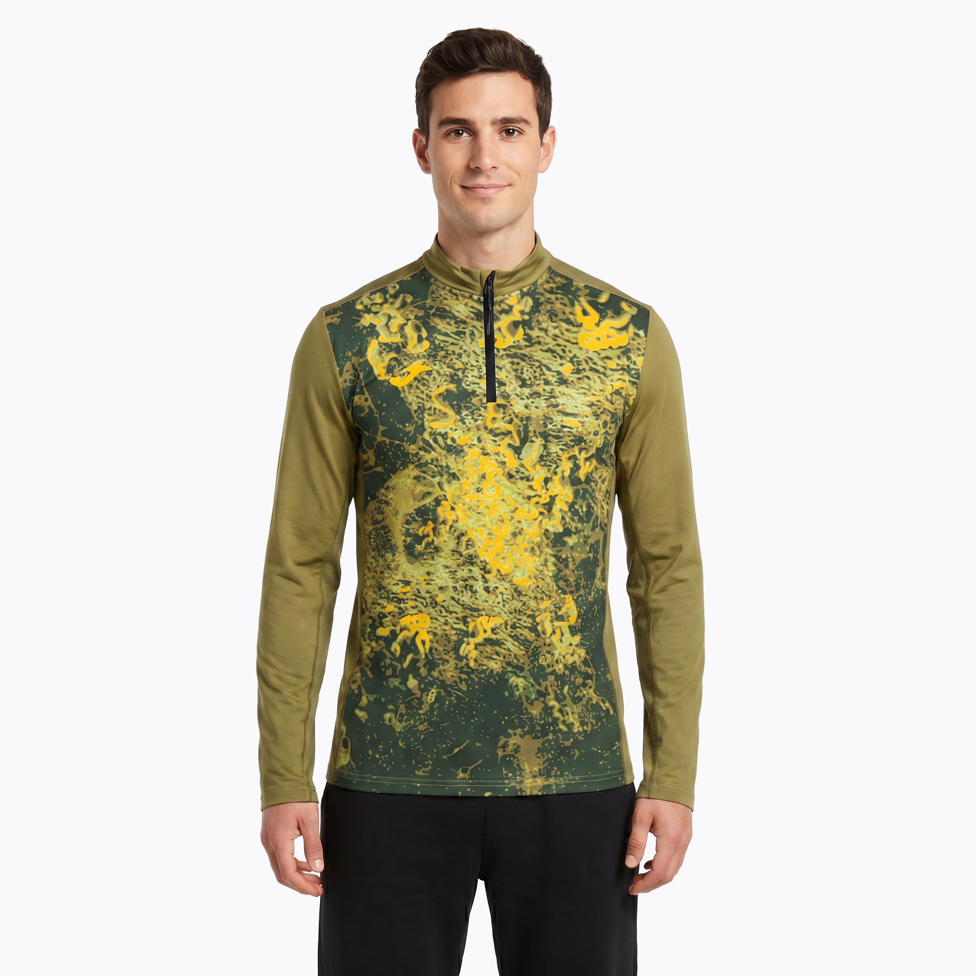 Мъжки бягащ анцуг Joma R-Nature green с дълъг ръкав