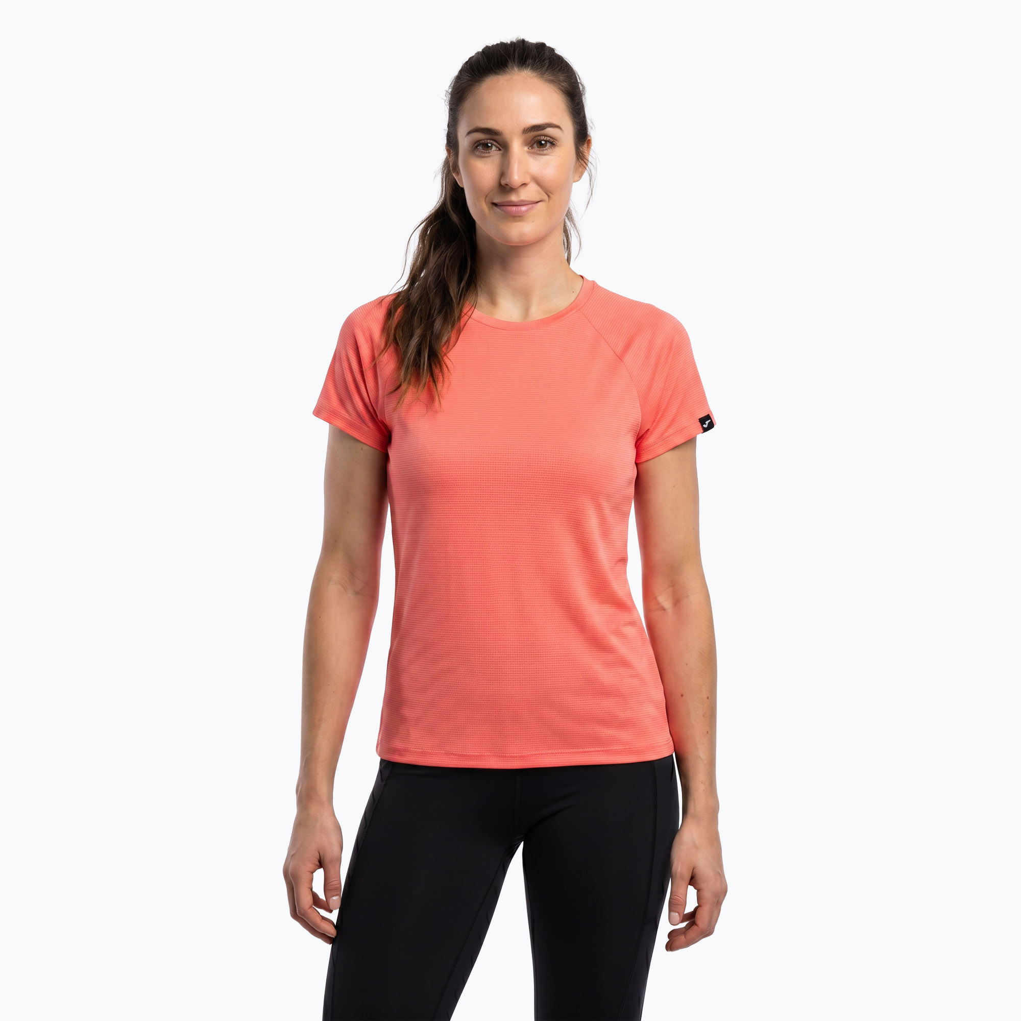 Koszulka do biegania damska Joma R-Night Iconic coral
