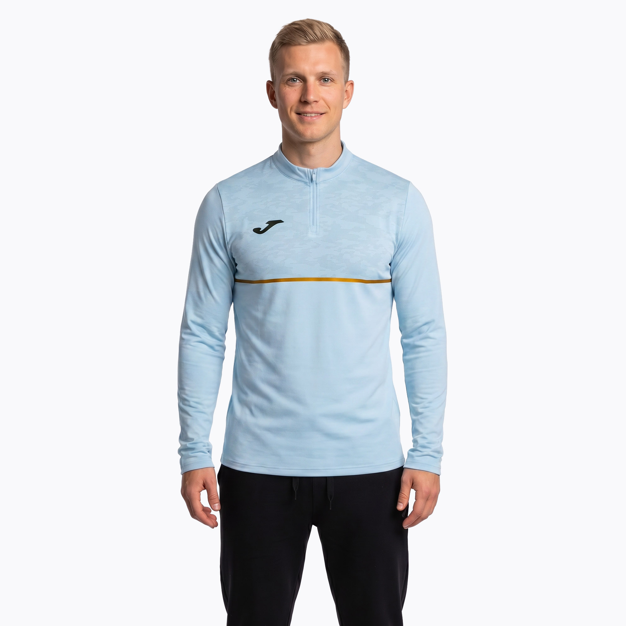 Bluza do biegania męska Joma Record III light blue