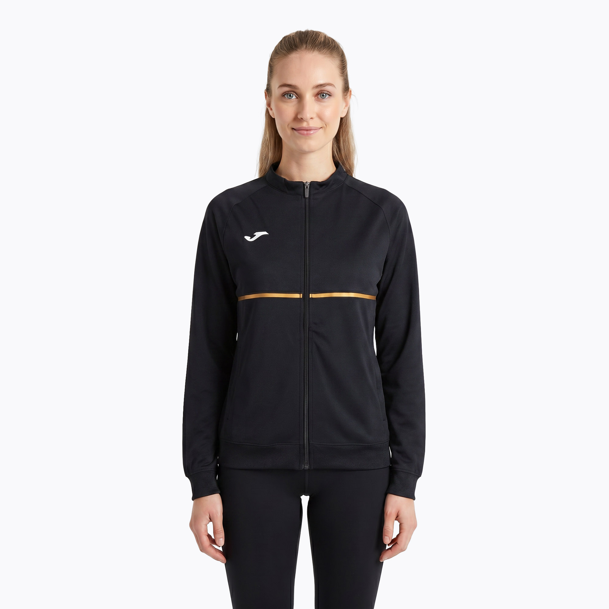 Bluză de alergare pentru femei Joma Record III Full Zip black