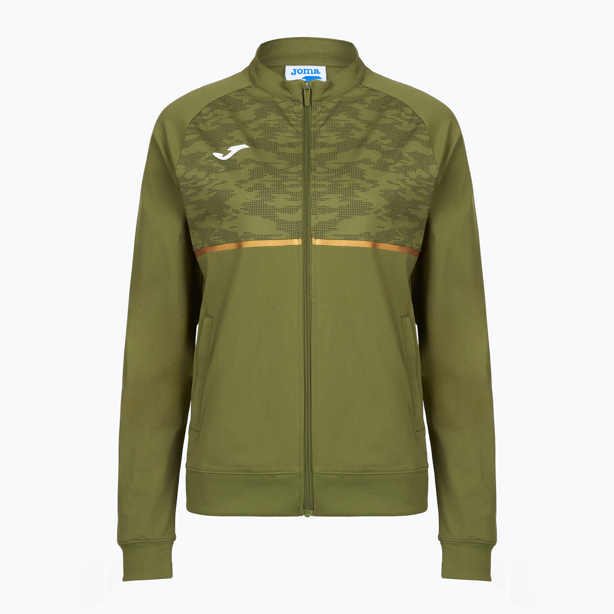 Bluza do biegania damska Joma Record III Full Zip green 