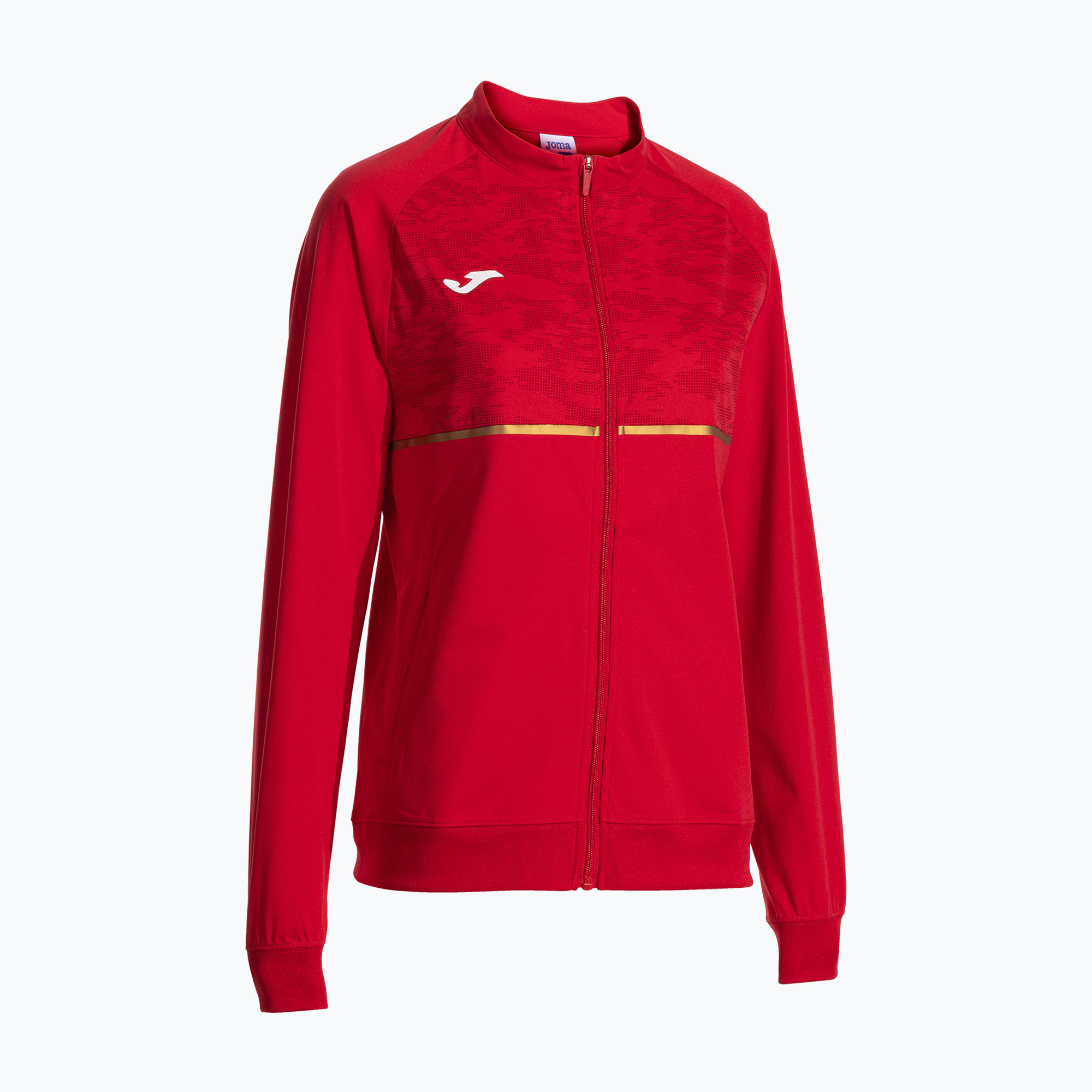 Bluza do biegania damska Joma Record III Full Zip red 