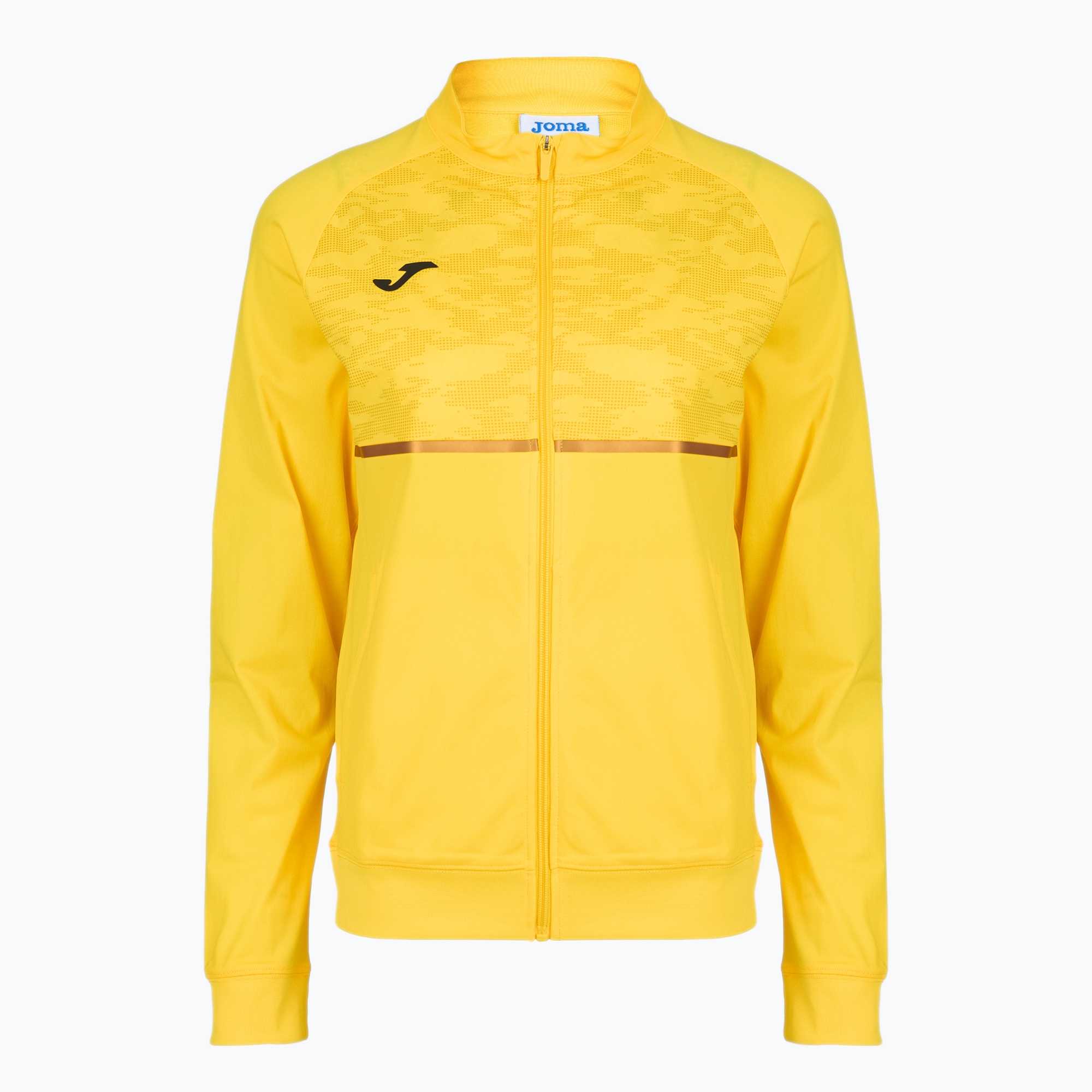 Bluza do biegania damska Joma Record III Full Zip yellow
