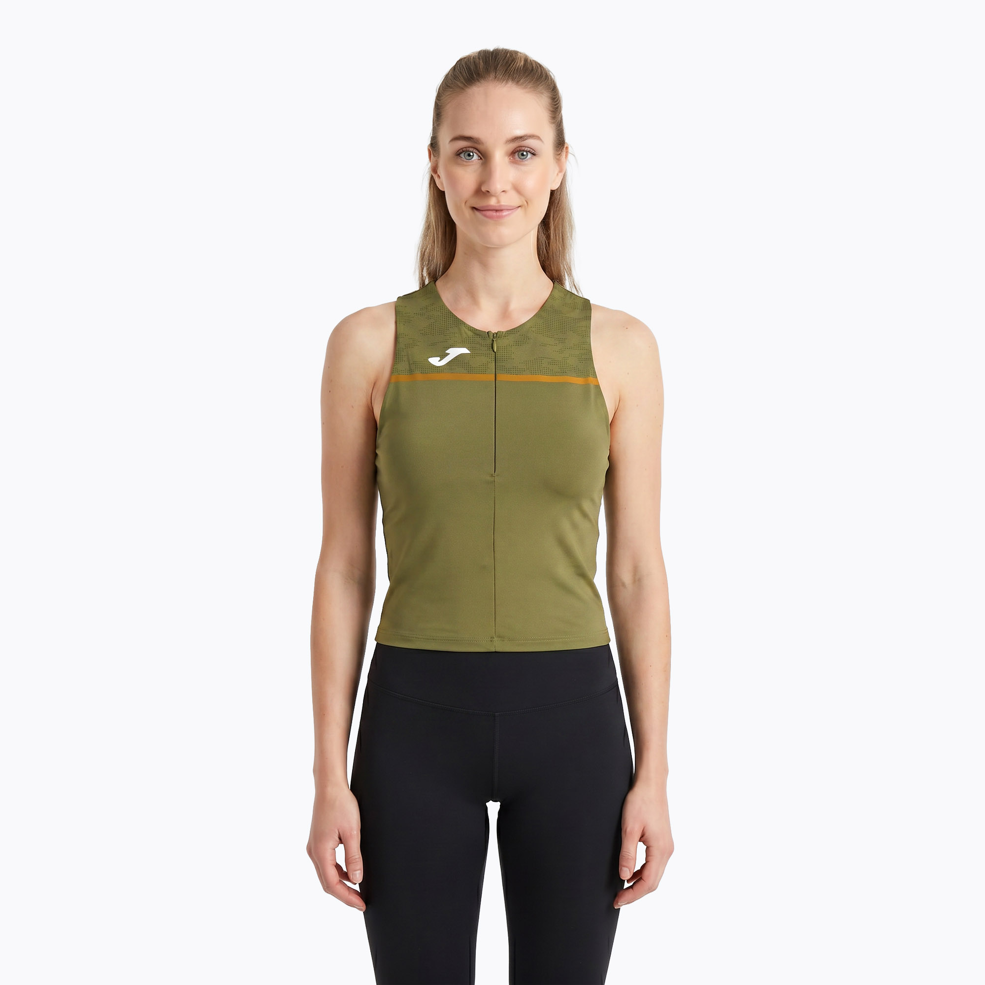 Tricou de alergare pentru femei Joma Record III Top khaki