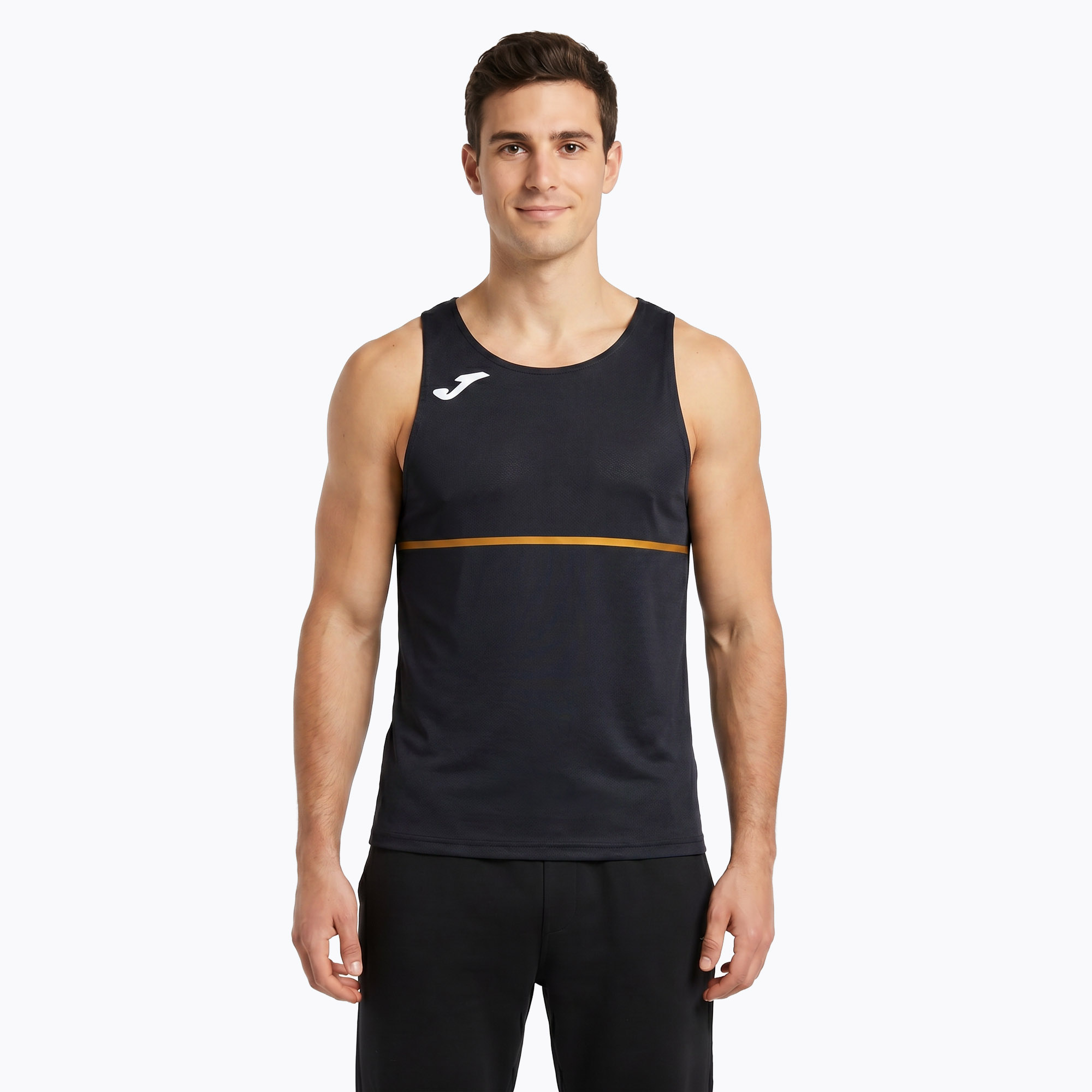 Мъжка тениска за бягане Joma Record III черна