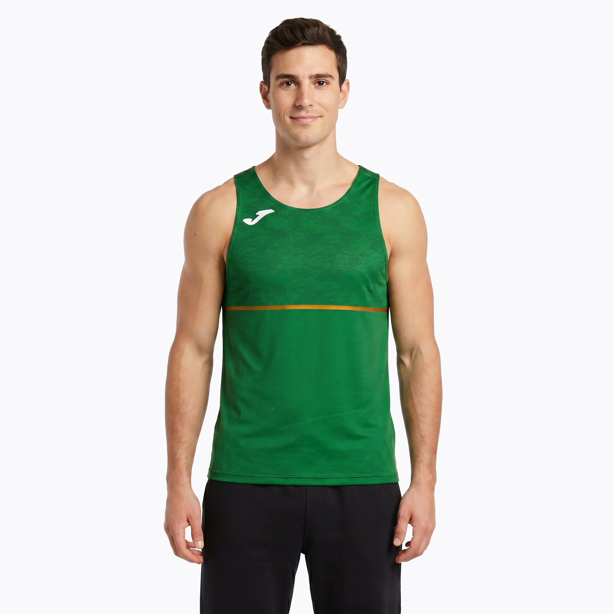 Мъжка тениска за бягане Joma Record III зелена