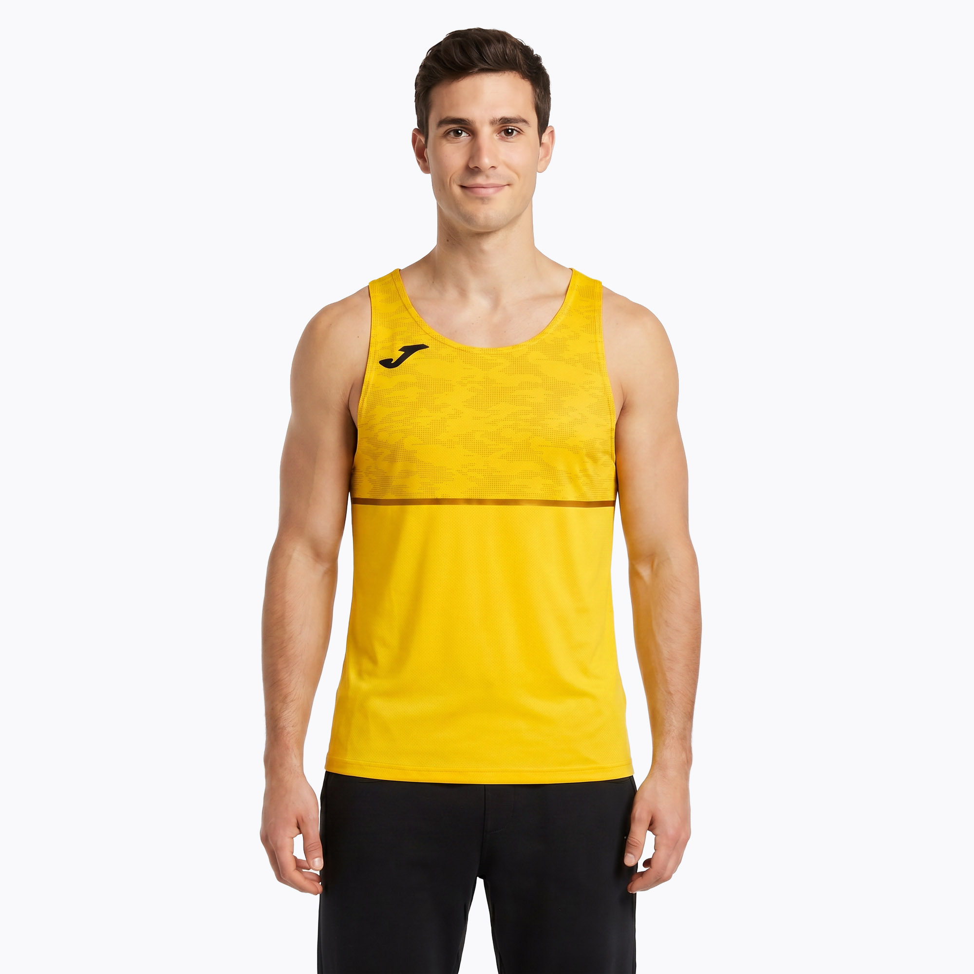 Мъжка тениска за бягане Joma Record III жълта