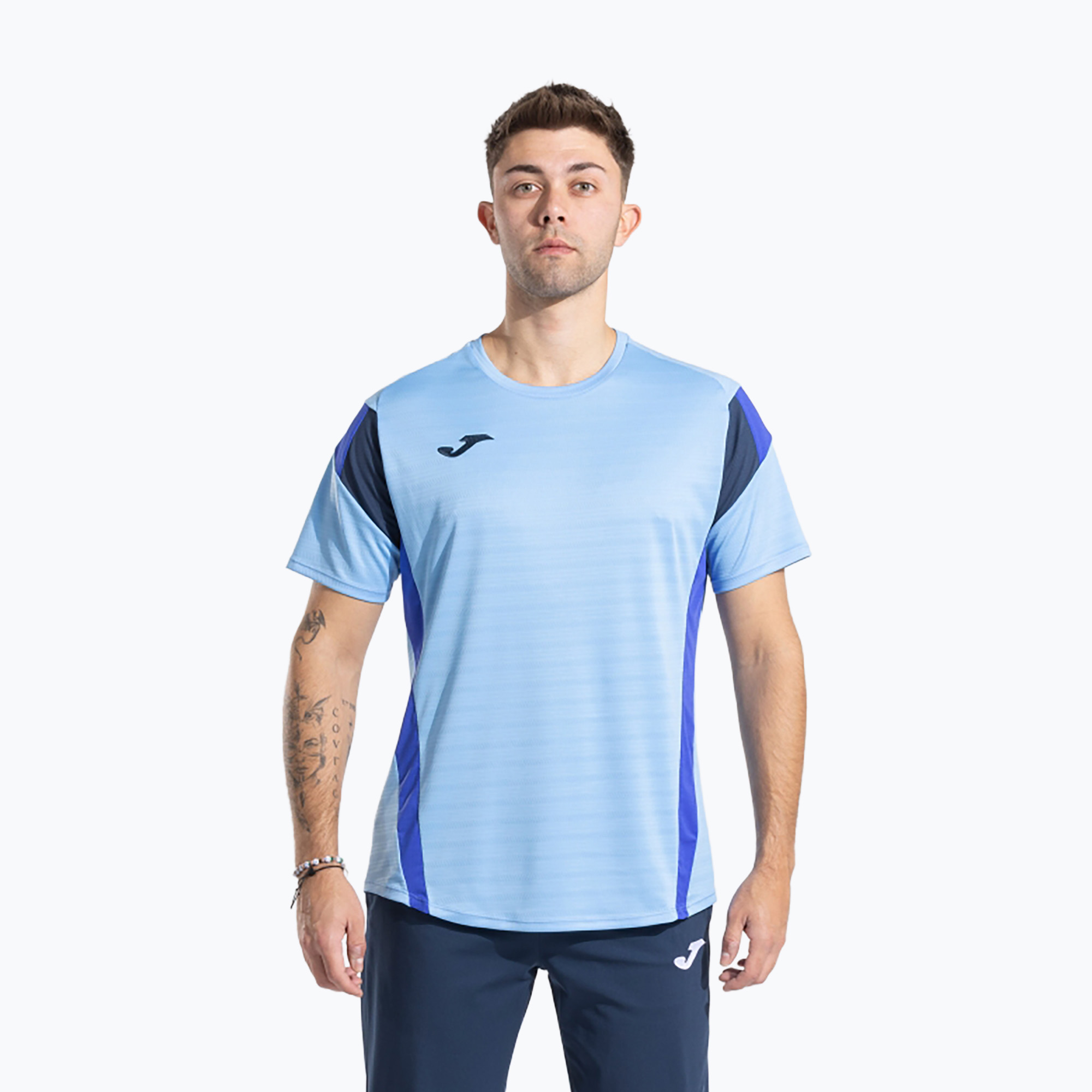 Koszulka męska Joma Montreal sky blue/dark navy 