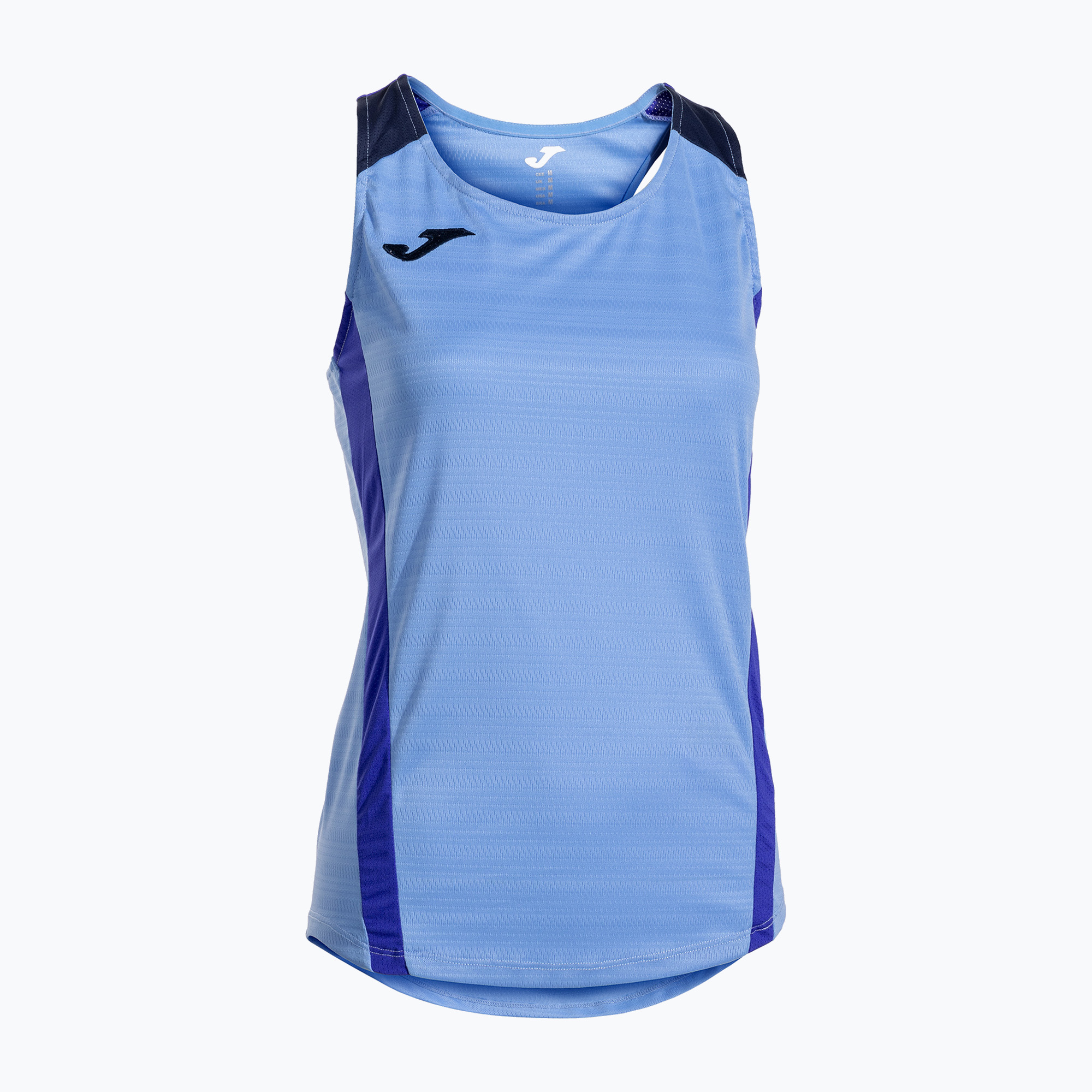 Koszulka tenisowa damska Joma Montreal sky blue/dark navy 