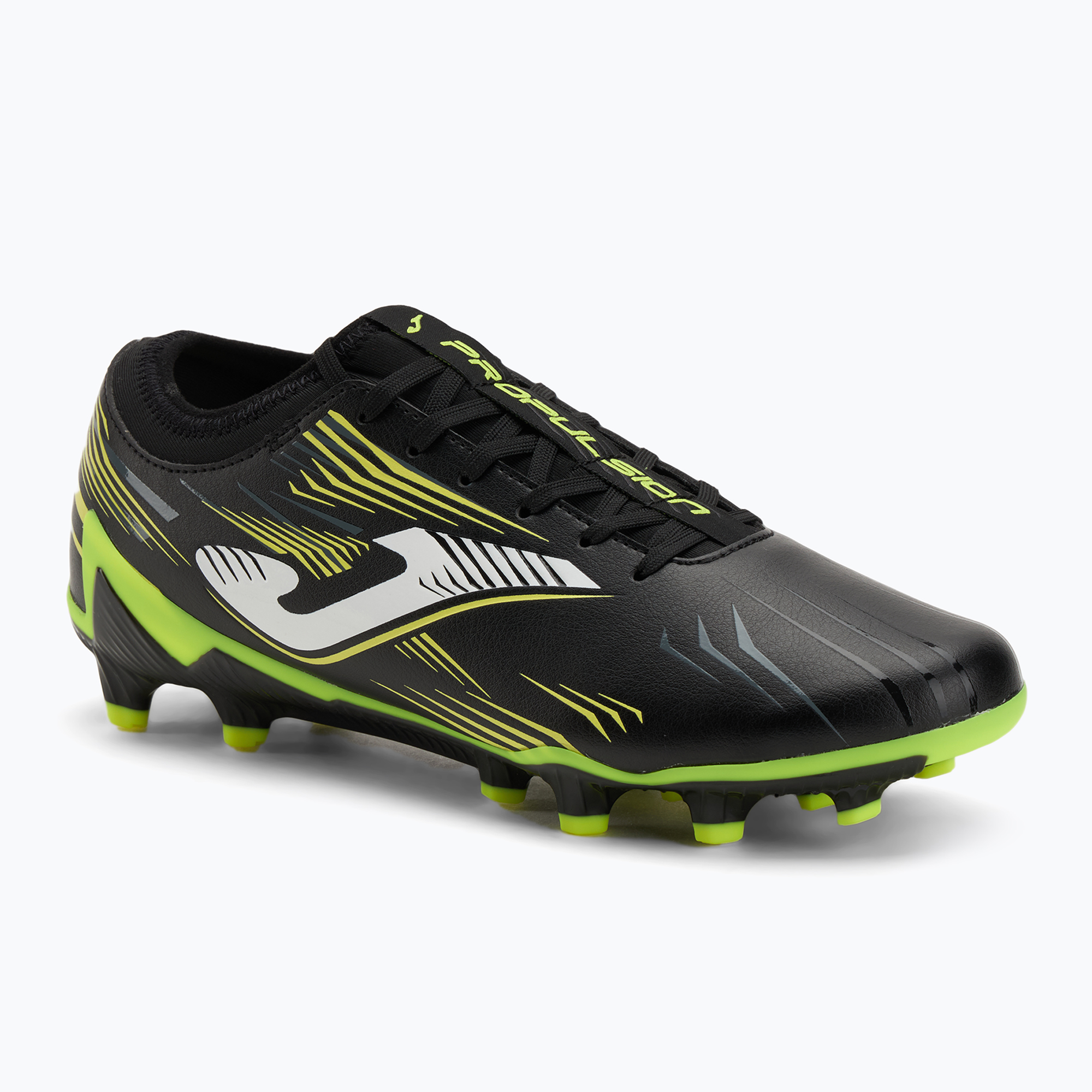 Buty piłkarskie męskie Joma Propulsion FG black/fluor yellow 