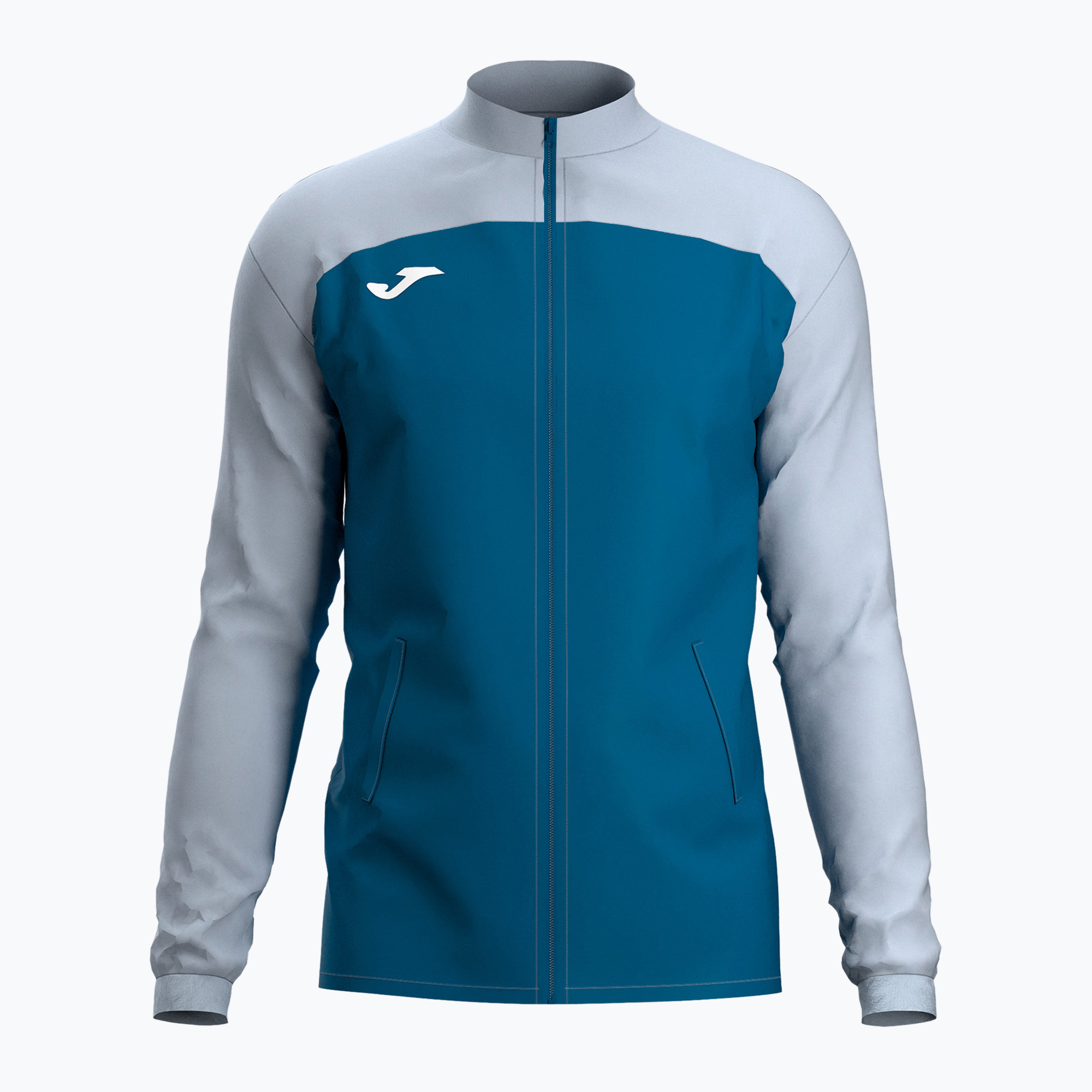 Bluza tenisowa męska Joma Challenge Full Zip blue/coral 