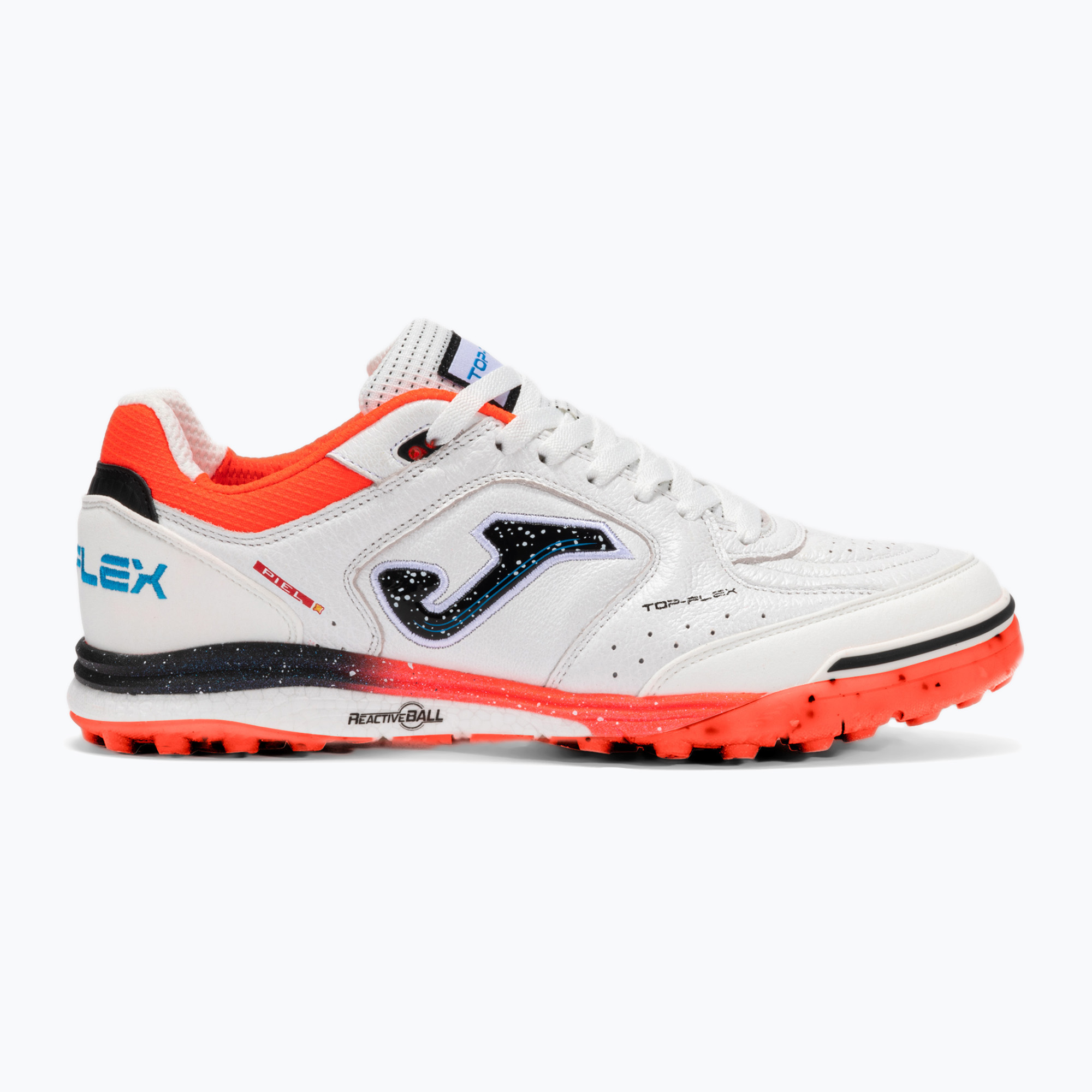 Buty piłkarskie męskie Joma Top Flex Rebound TF white/fluor coral 