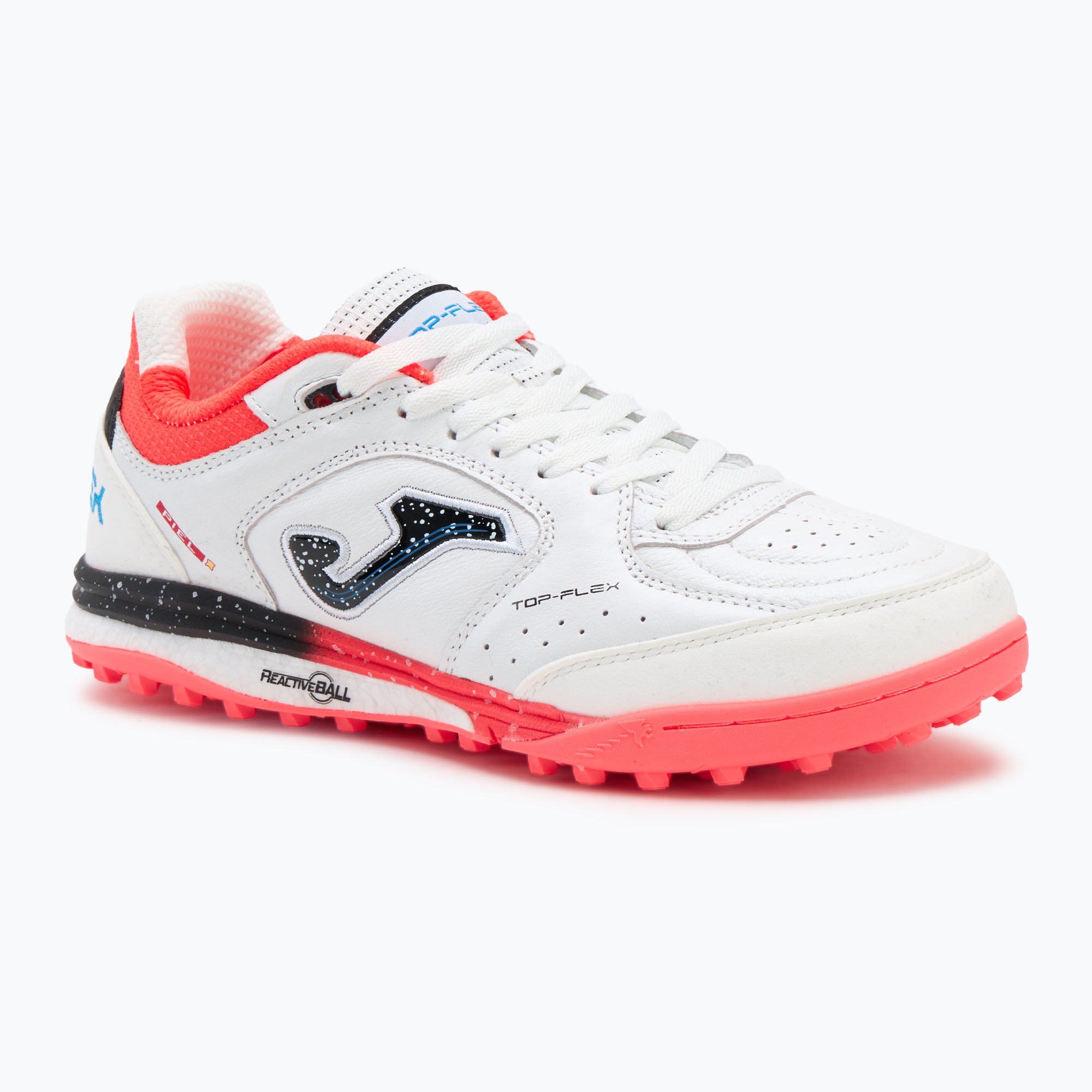 Buty piłkarskie męskie Joma Top Flex Rebound TF white/fluor coral 