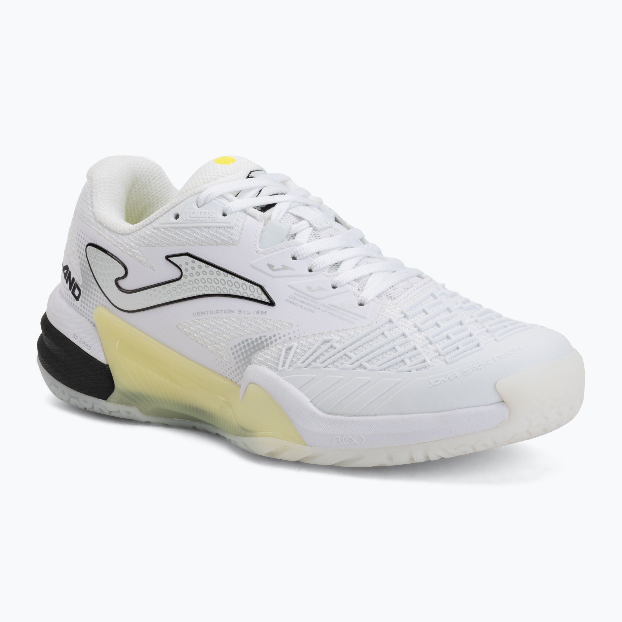 Buty do tenisa męskie Joma Roland AC white yellow 
