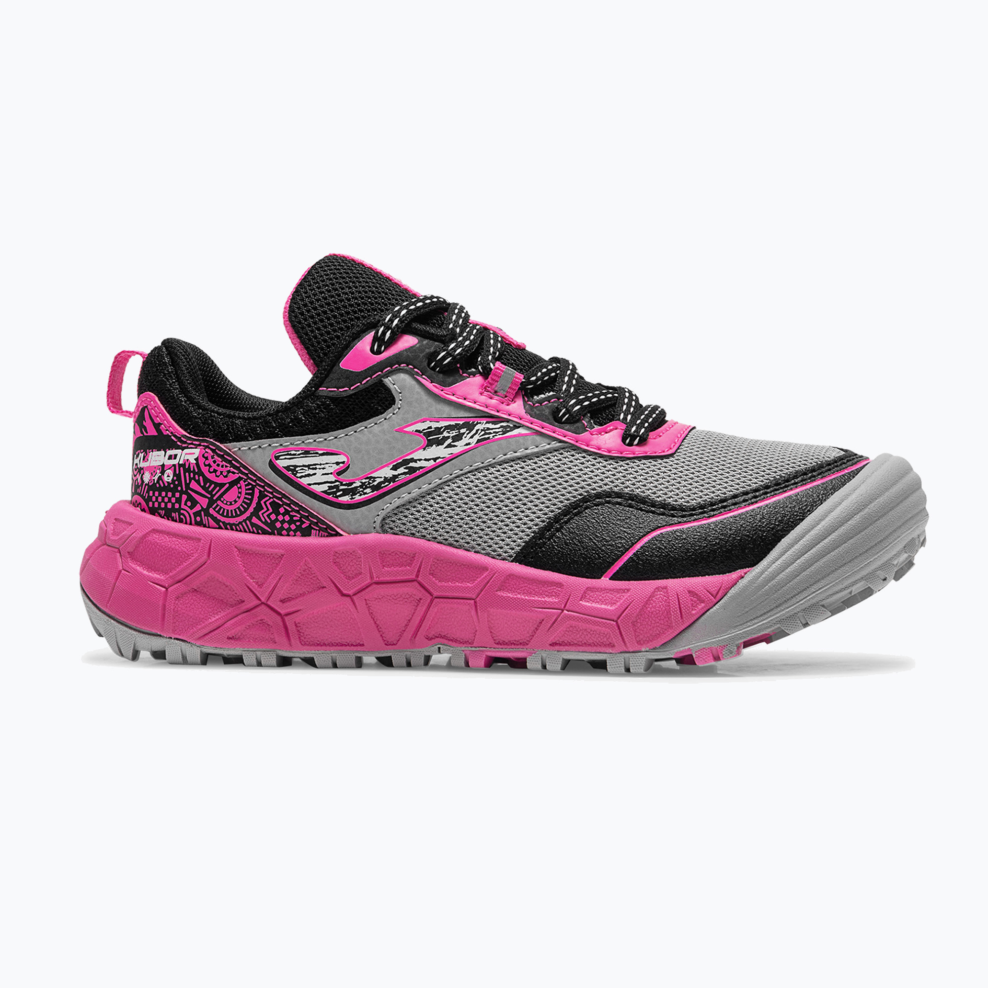 Buty do biegania dziecięce Joma Kubor Jr gray/fuchsia