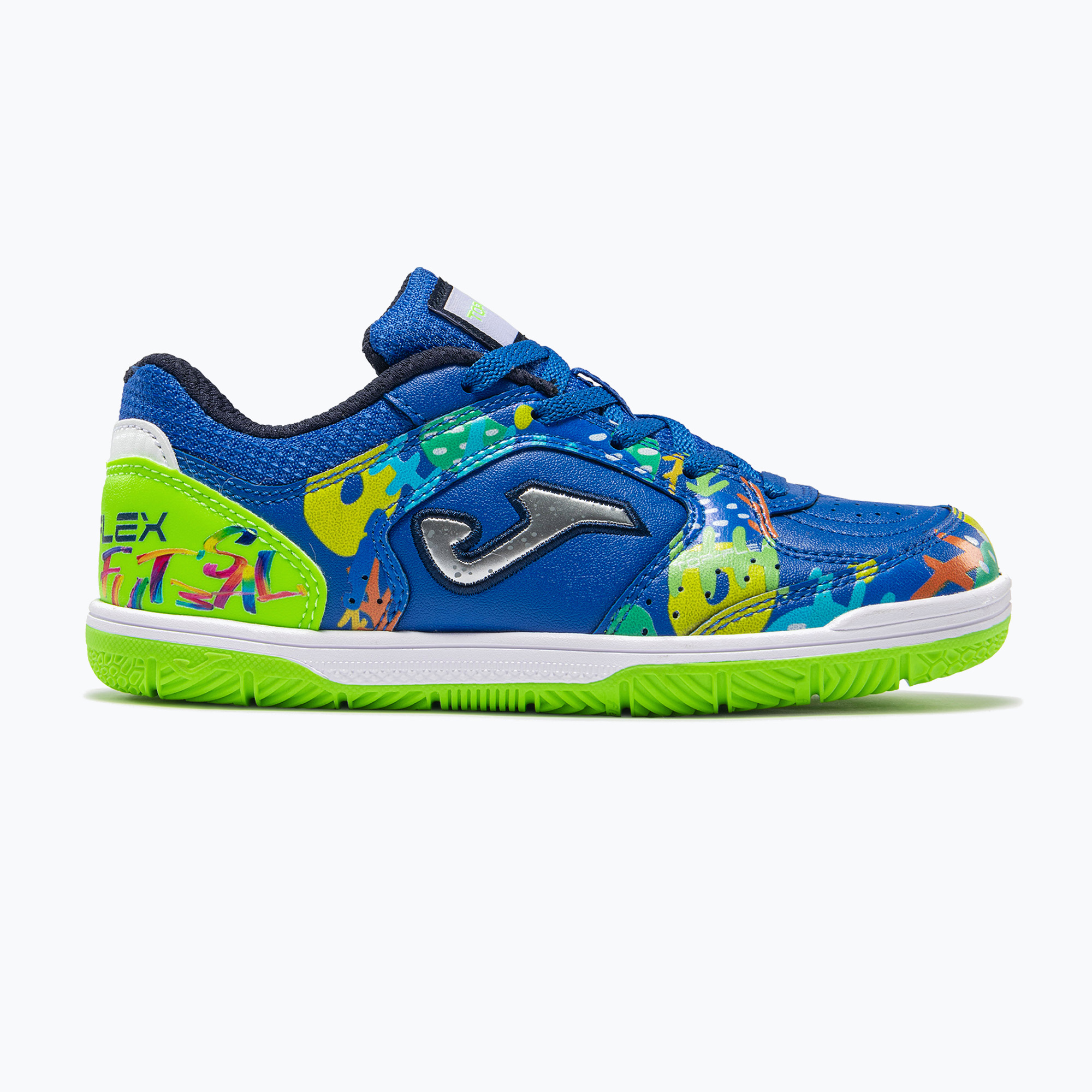 Детски футболни обувки Joma Top Flex Jr IN royal blue