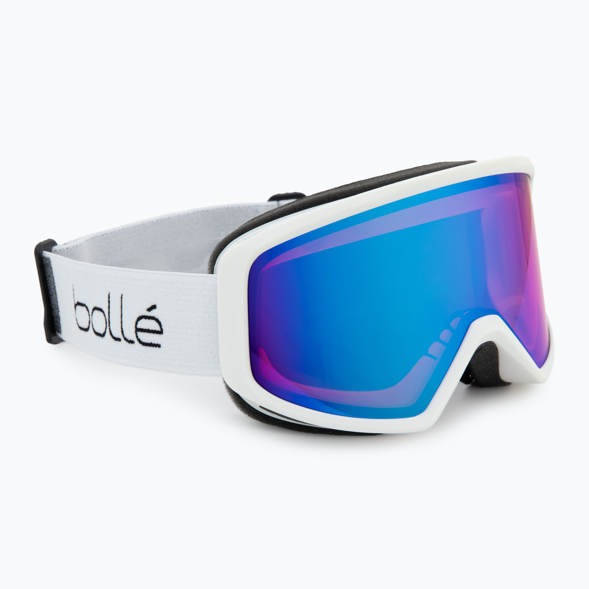 Occhiali da sci Bollé Bedrock Plus bianco opaco/azzurro