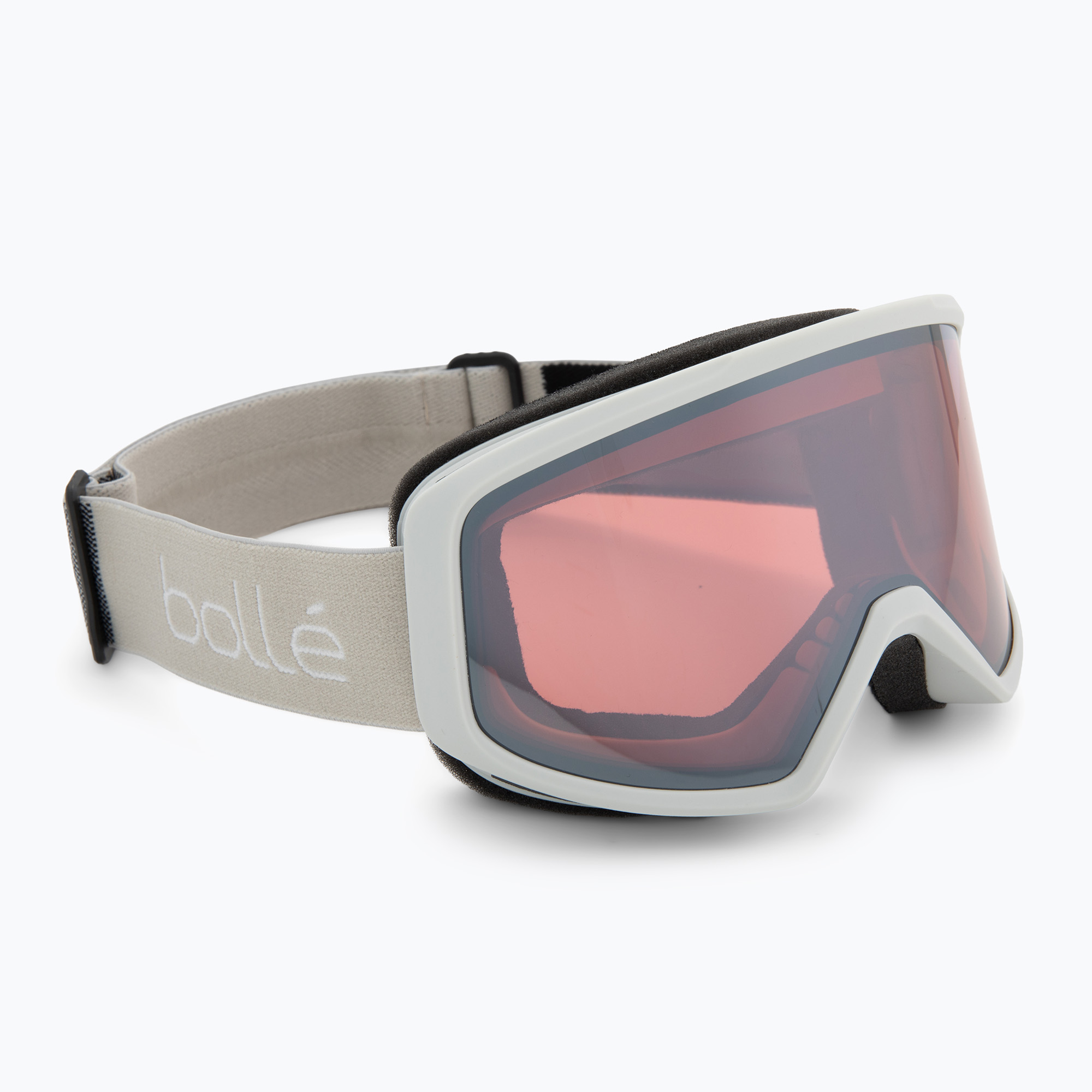 Lyžiarske okuliare Bollé Bedrock Plus lightest grey matte/vermillon