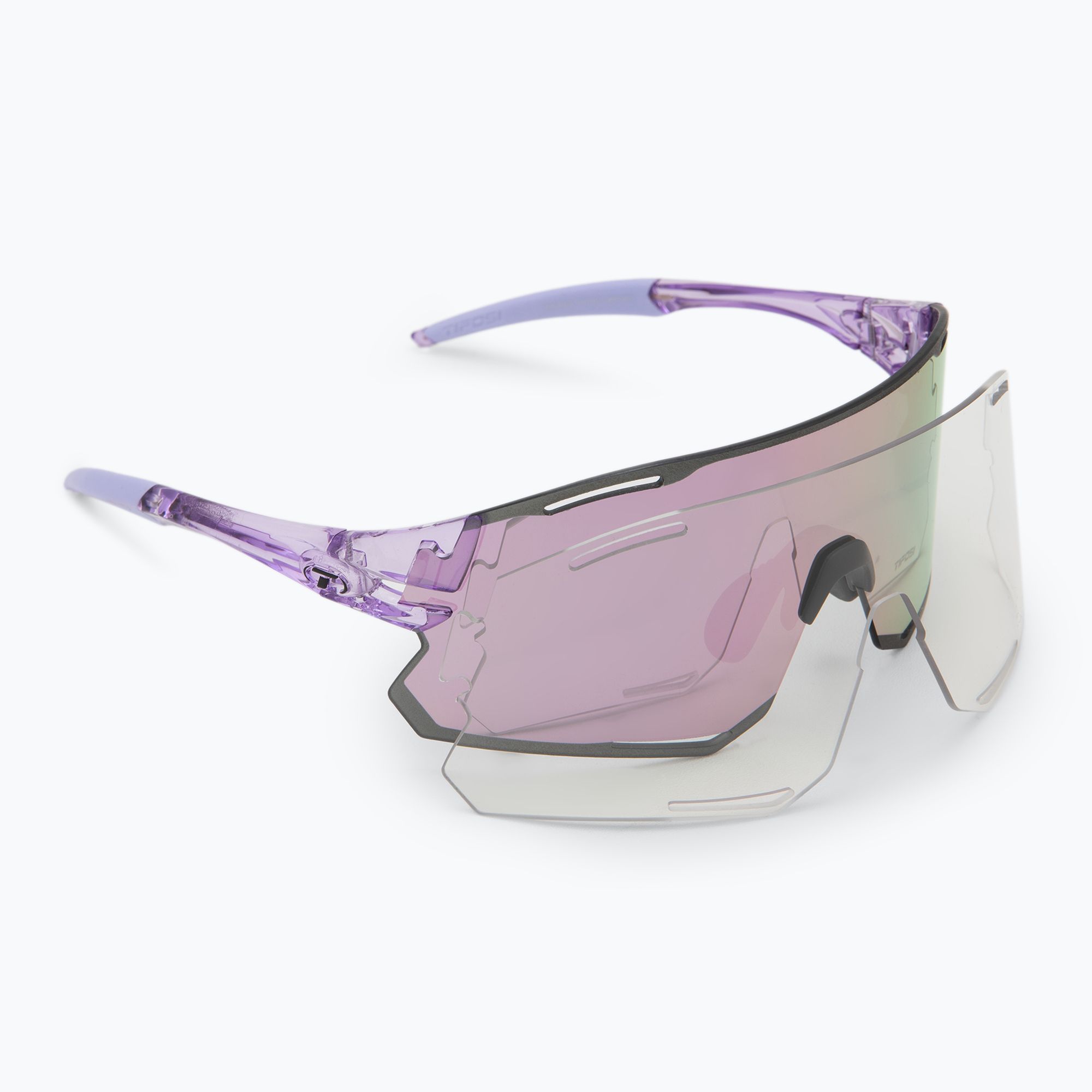 Occhiali da sole Tifosi Rail Race Clarion crystal purple/clarion purple/clear (Rail Race Clarion 1760103713)