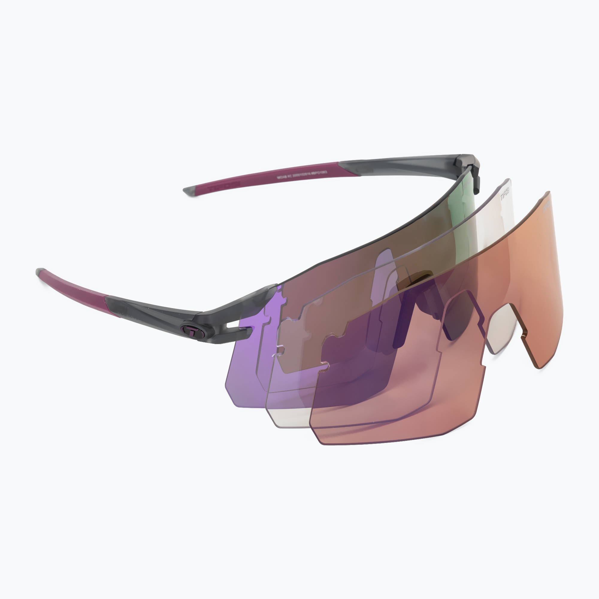 Слънчеви очила Tifosi Moab XC Clarion satin vapor/clarion deep purple/ac red/clear