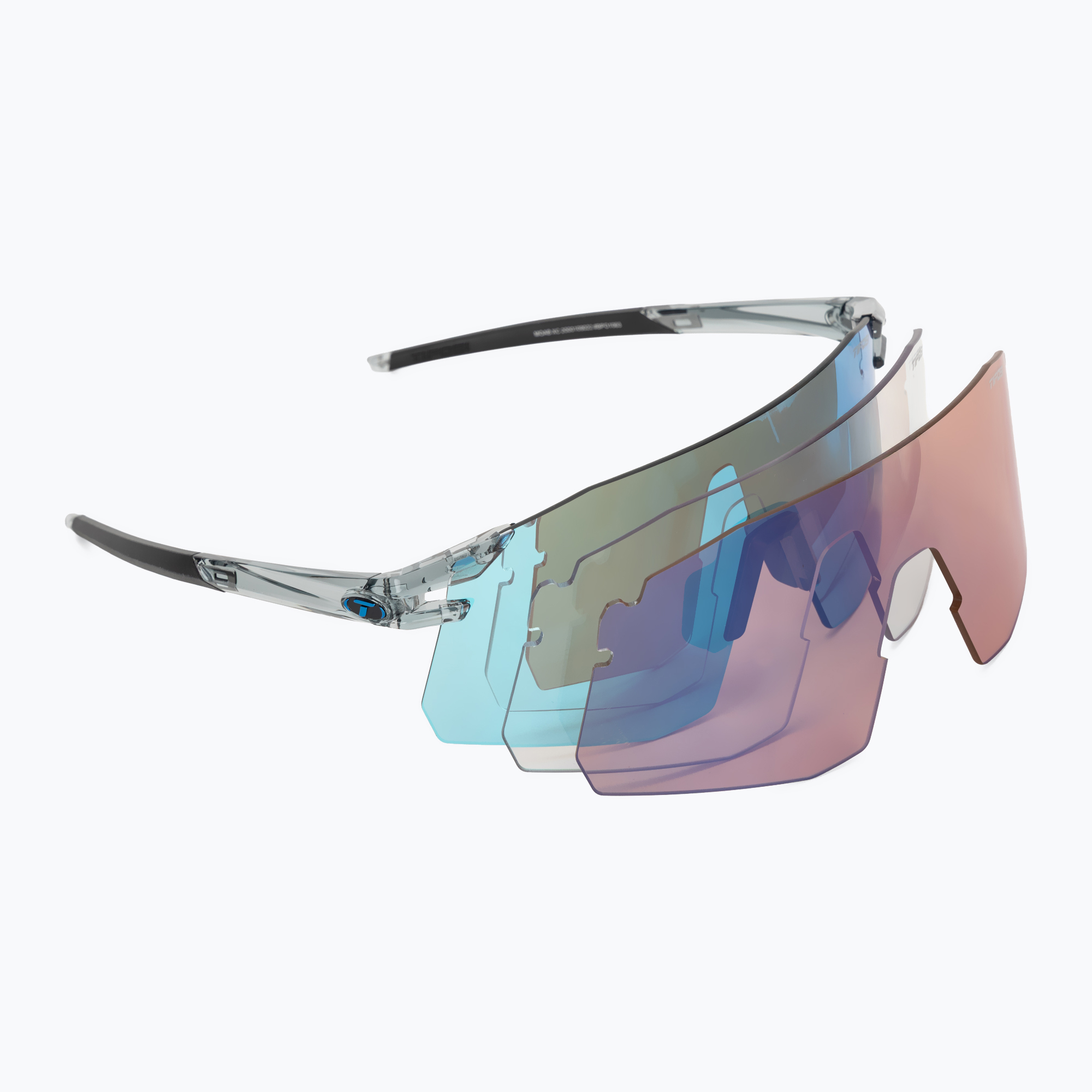 Слънчеви очила Tifosi Moab XC Clarion crystal smoke/clarion blue/ac red/clear