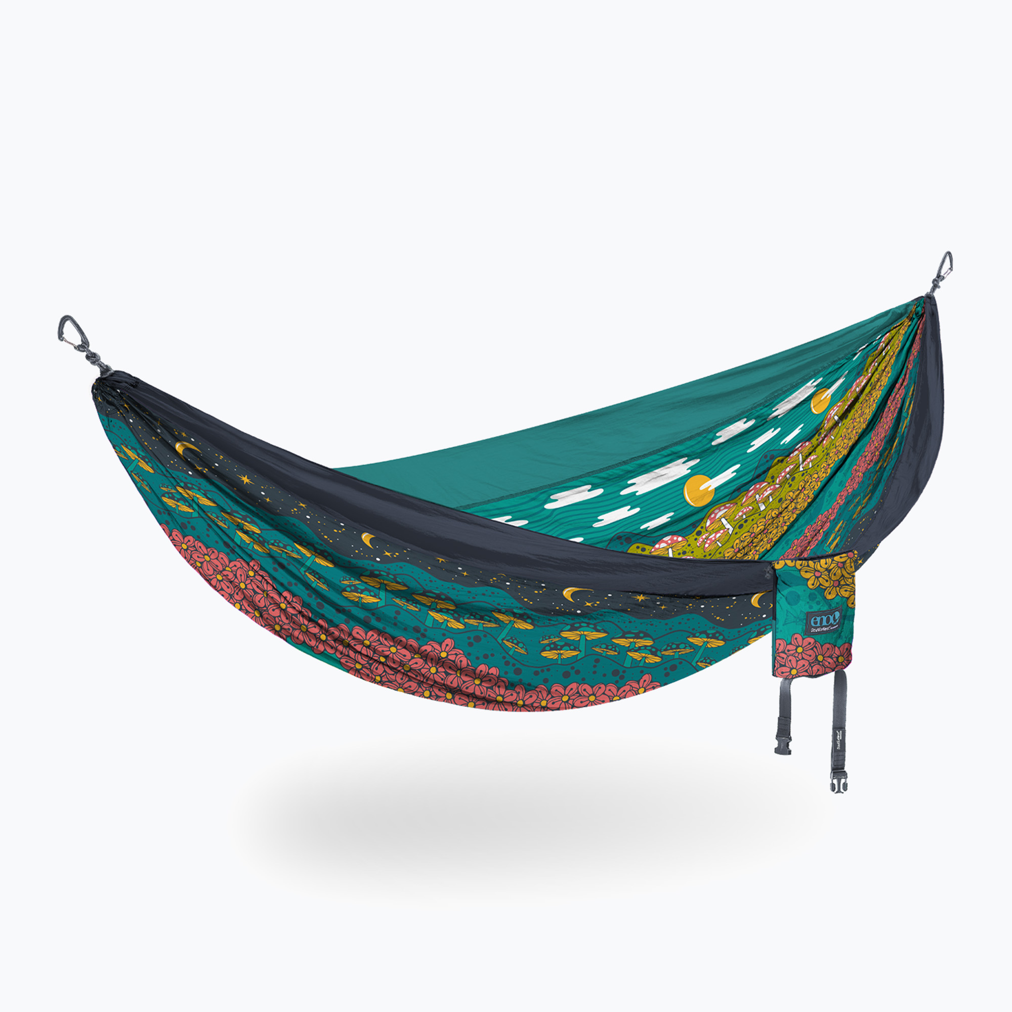 ENO DoubleNest Print хамак за туризъм от ден до нощ
