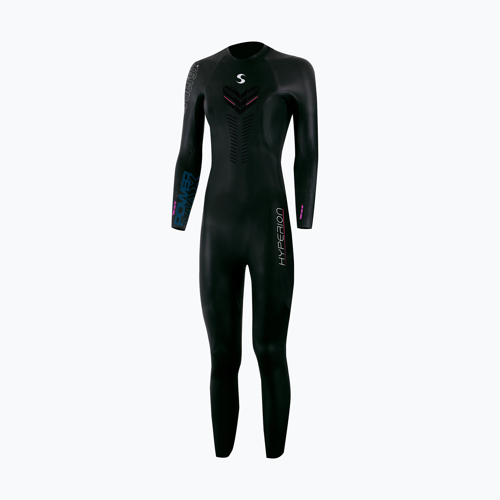 Pianka triathlonowa damska Synergy Hyperion Full Sleeve black 