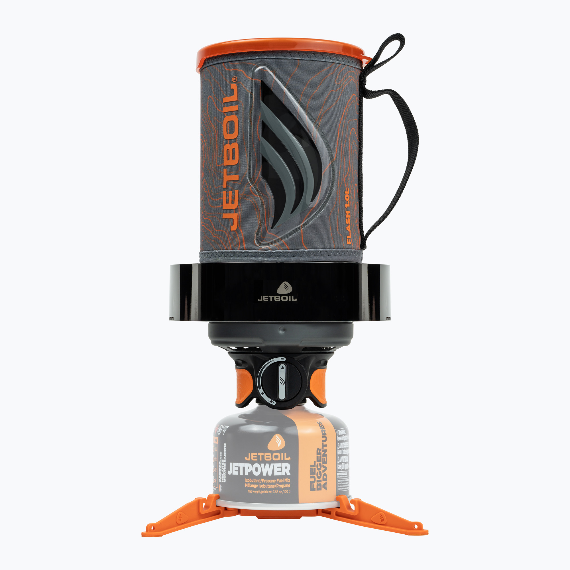 Туристически котлон Jetboil New Flash Java Personal Cooking System   ветрозащитен капак topo