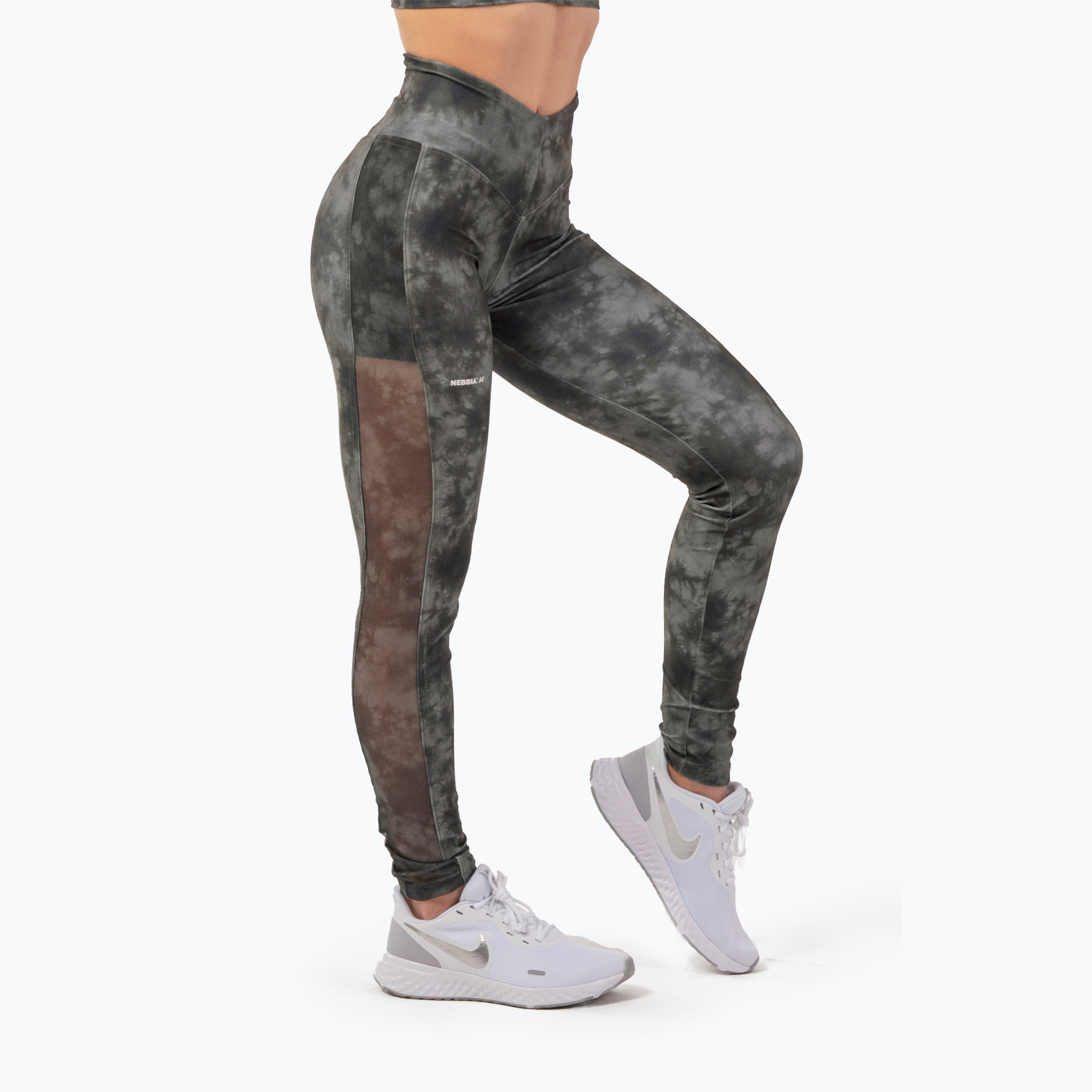 Legginsy treningowe damskie NEBBIA Mesh 