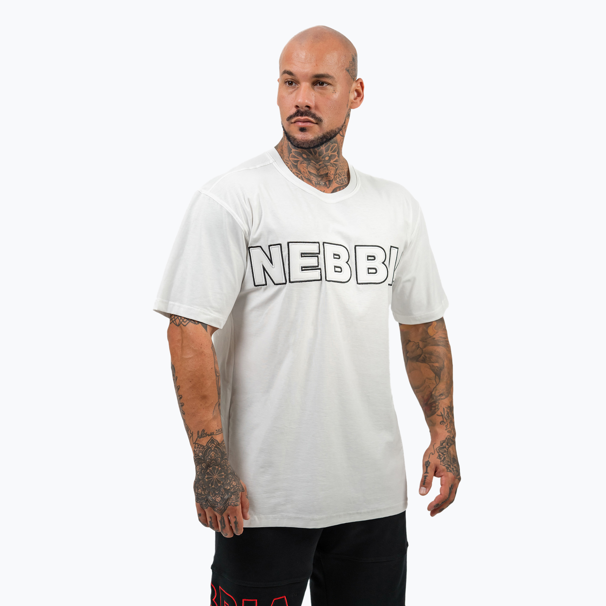 Koszulka męska NEBBIA Legacy white 