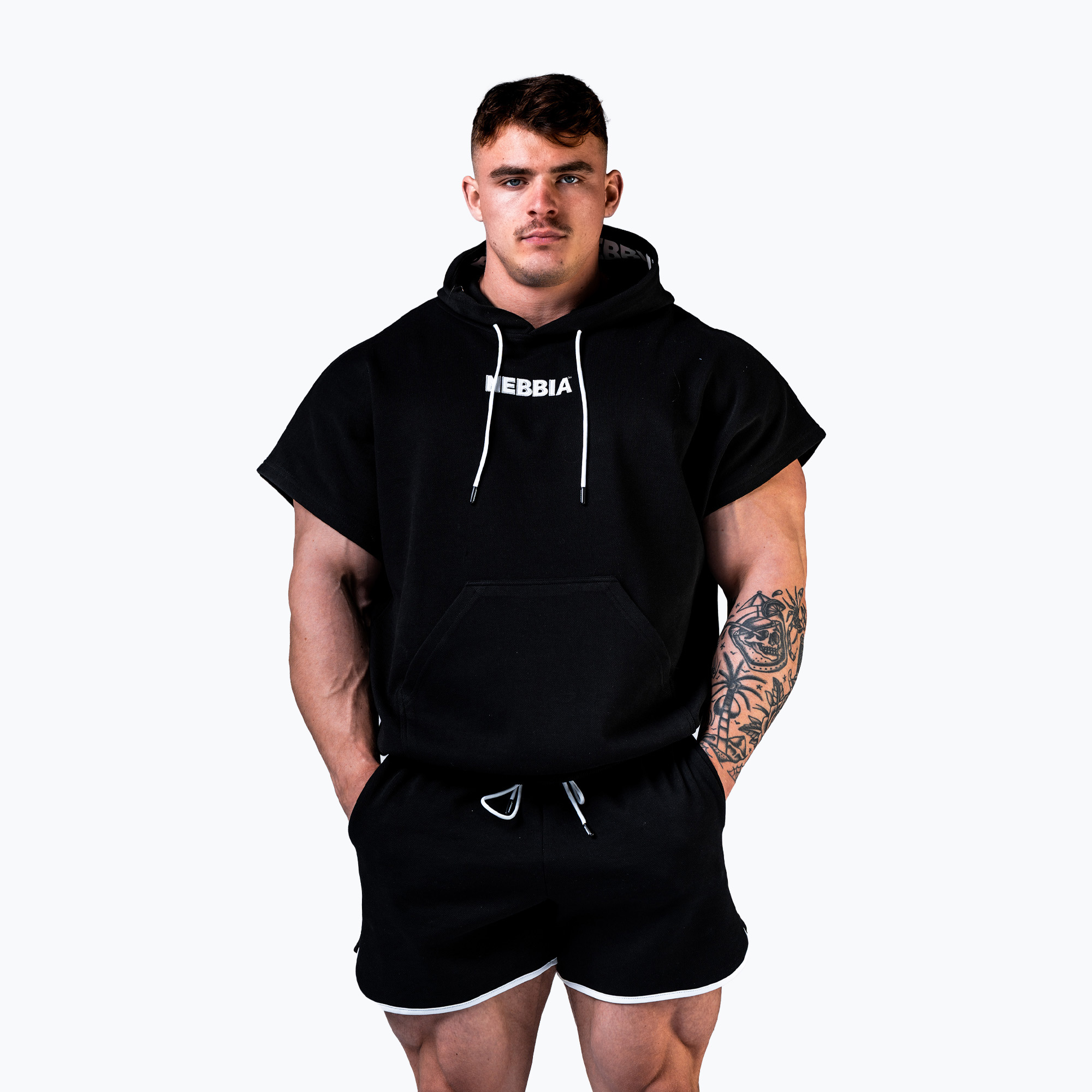 Bluza treningowa męska NEBBIA Hero black