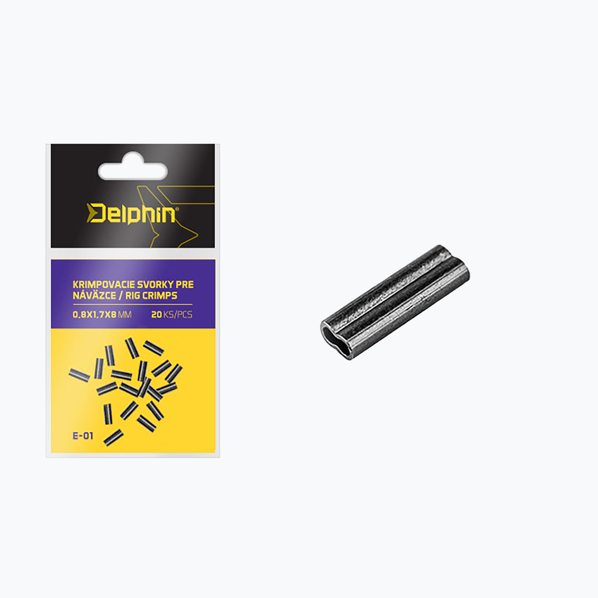Delphin Dupla Barell előkekapocs 20 db fekete 969E01008 (969E01008)