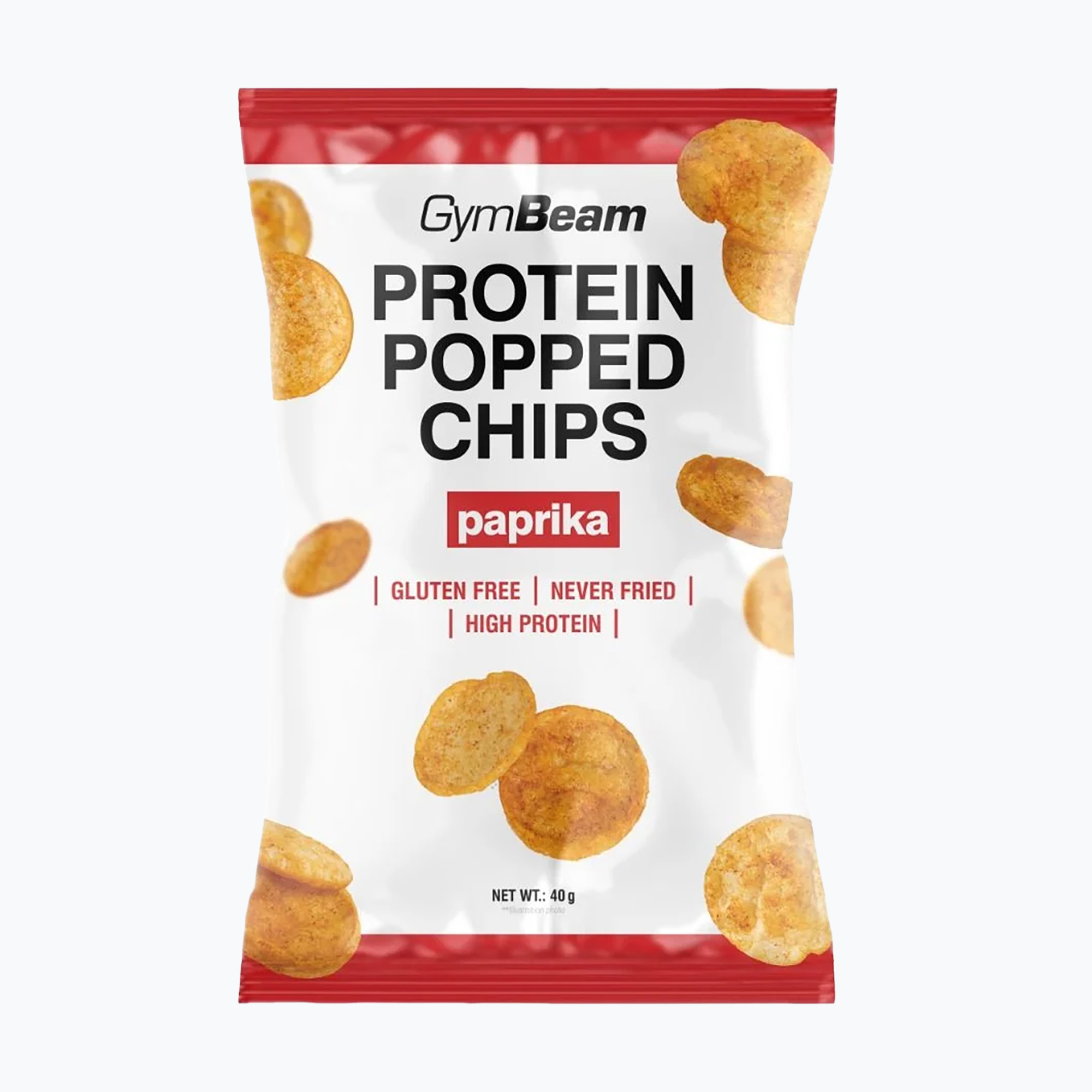 Протеинови чипс GymBeam Protein Popped 40 g pepper