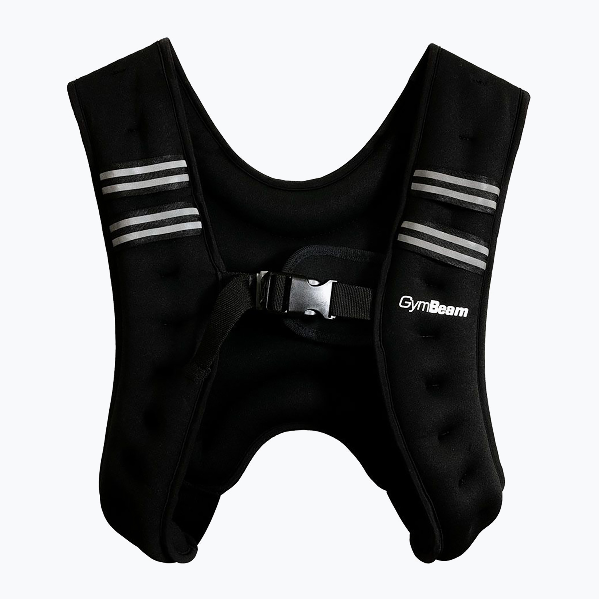 Vestă de antrenament cu greutăți GymBeam Weighted Vest 7 kg black