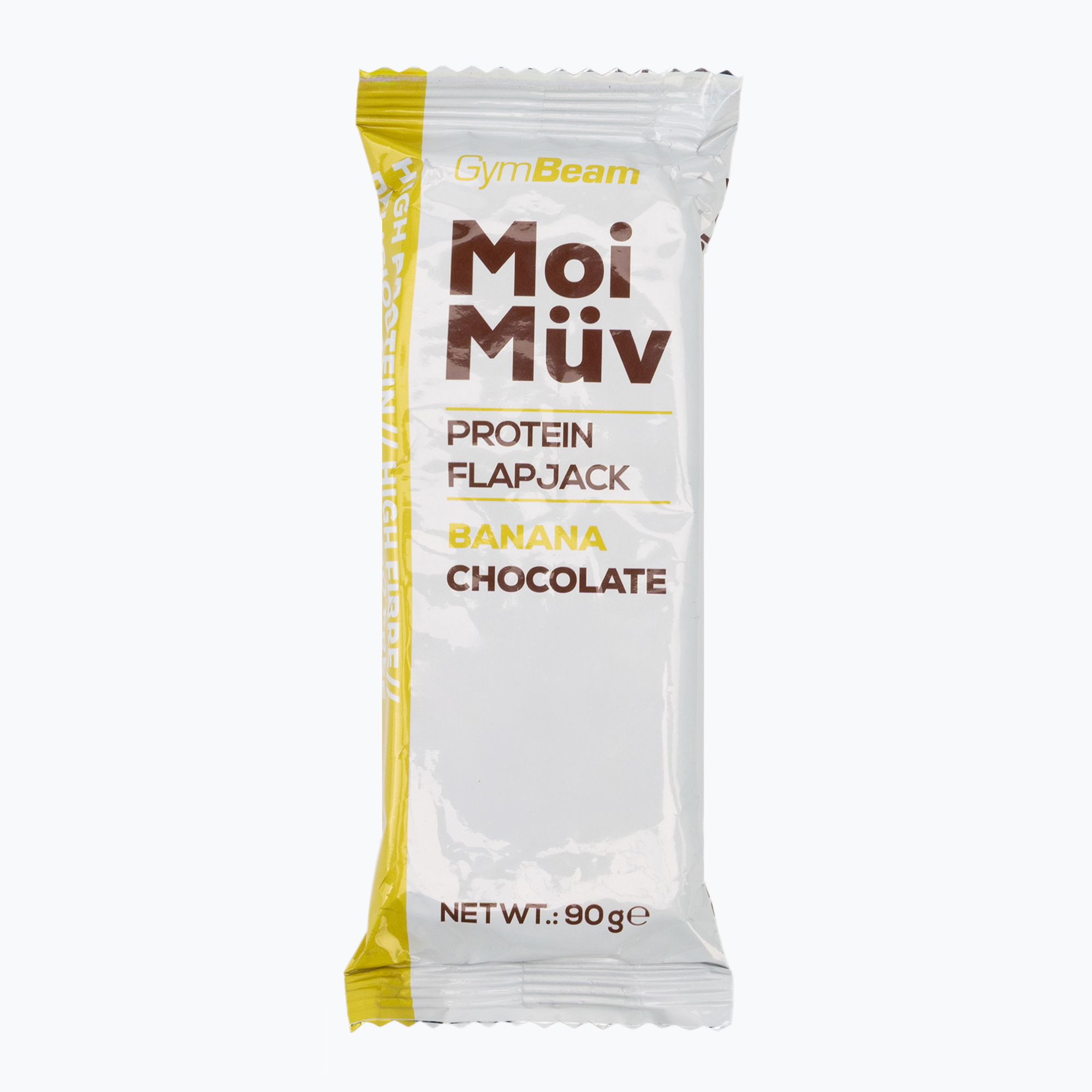 Протеиново барче GymBeam MoiMüv Flapjack 90 g banana/chocolate