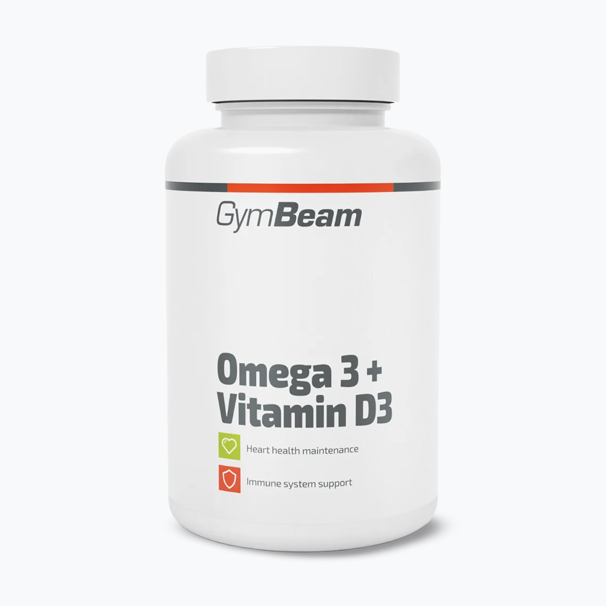  Nahrungsergänzungsmittel mit Fettsäuren   Vitamin D3 GymBeam Omega 3   D3 90 kapsułek