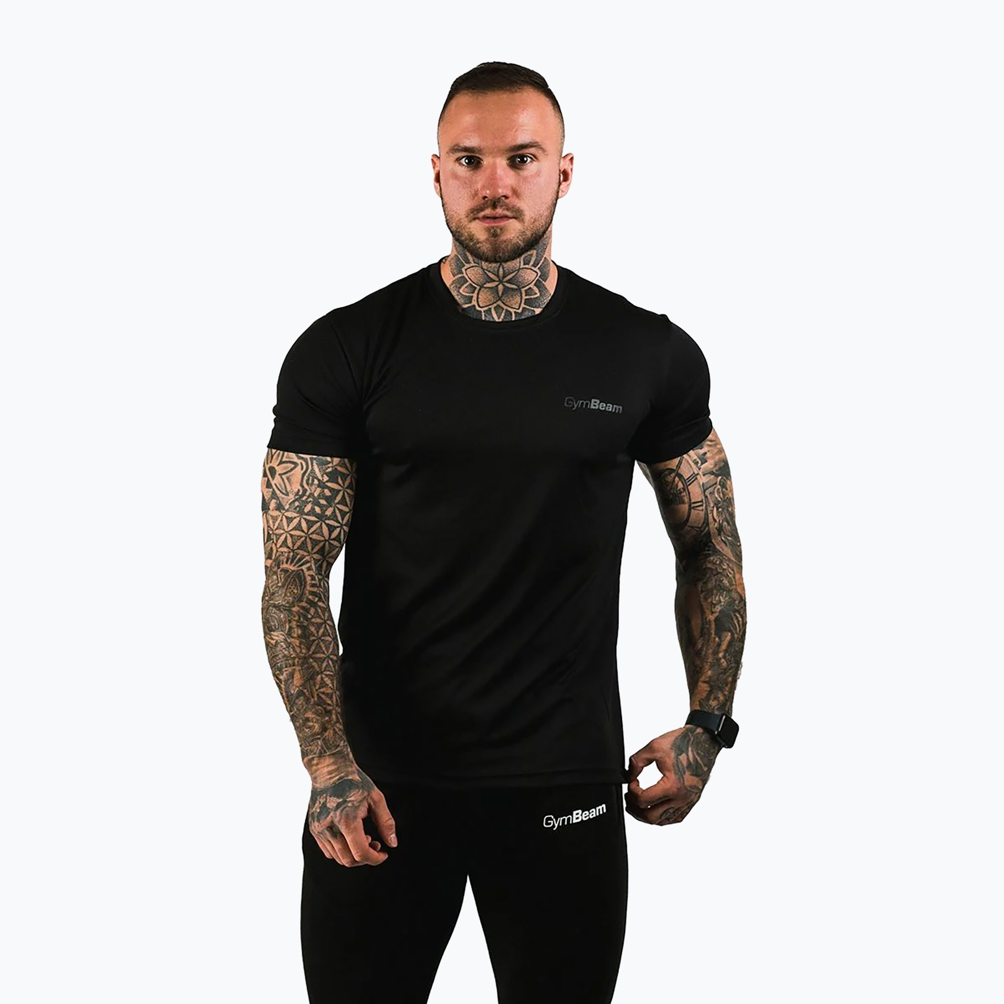 Мъжка тениска GymBeam TRN black