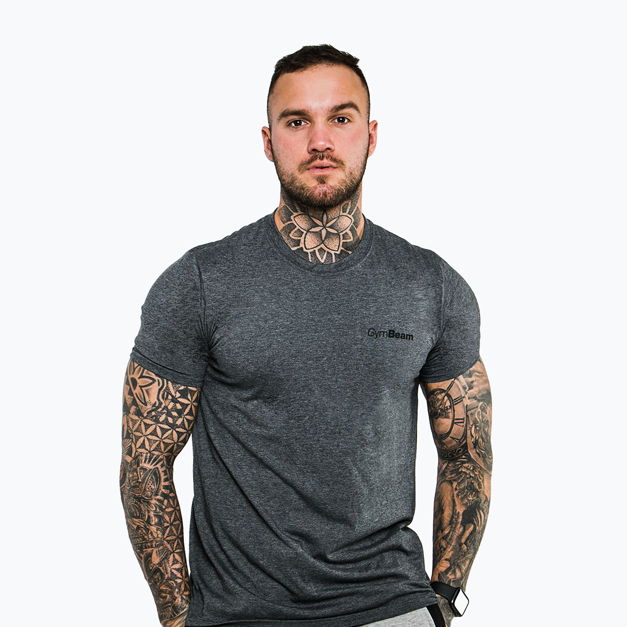 Мъжка тениска GymBeam Basic dark grey