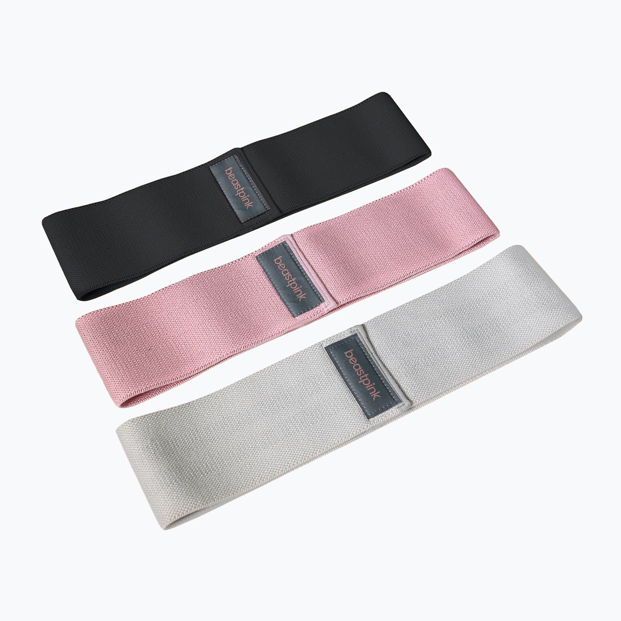 Комплект ластици за упражнения GymBeam Booty Band - Beast Pink black/grey/pink