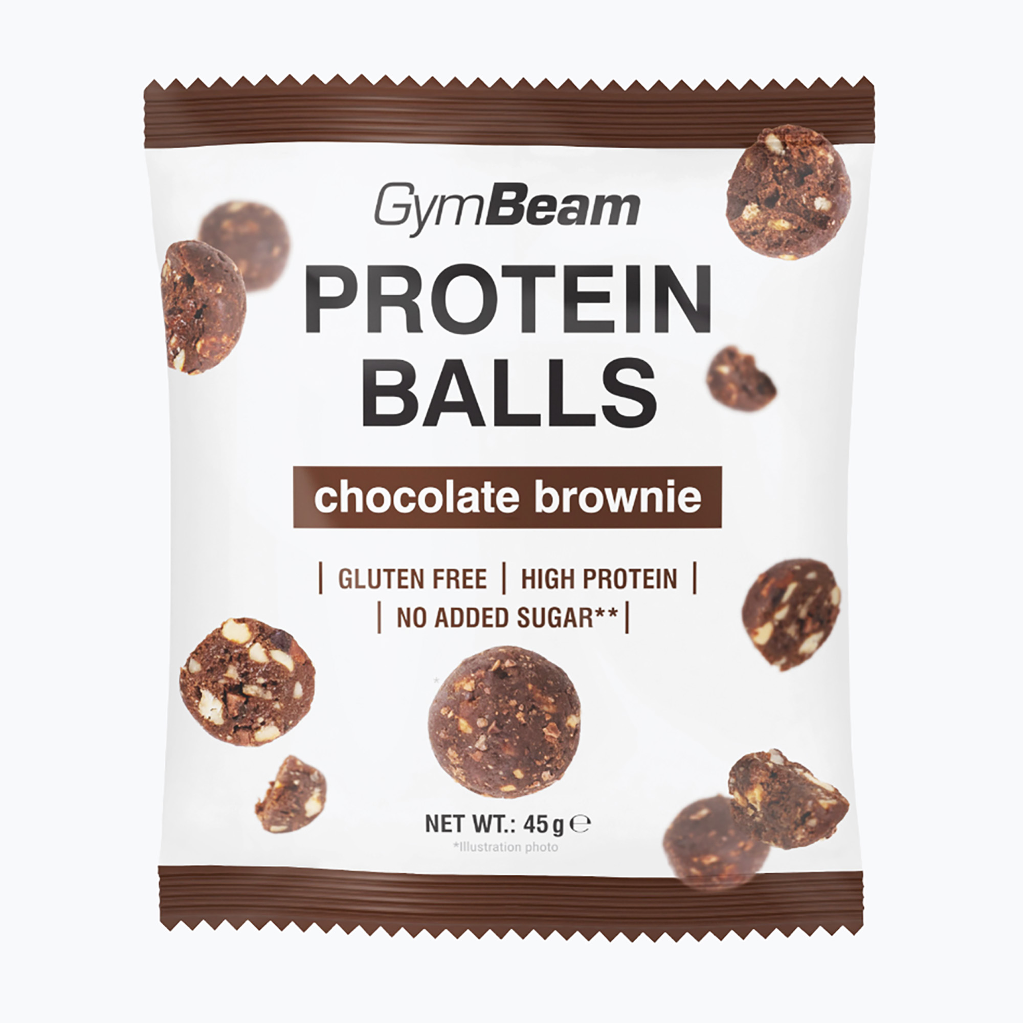 Протеинови топчета GymBeam Protein Balls 45 g chocolate brownie