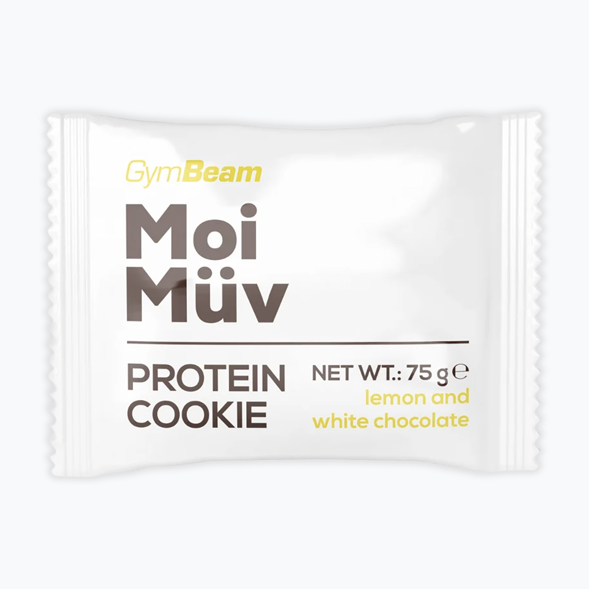 Протеиново бисквитка GymBeam MoiMüv 75 g lemon/white chocolate