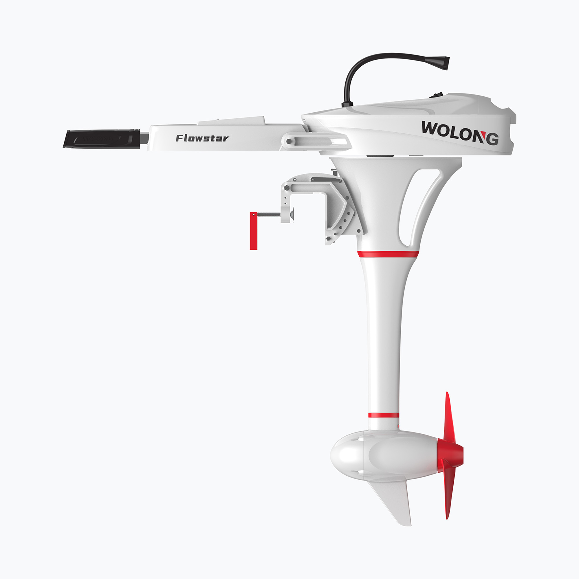 Elektrický motor Wolong Flowstar 1.5 Tiller Shortshaft with battery white