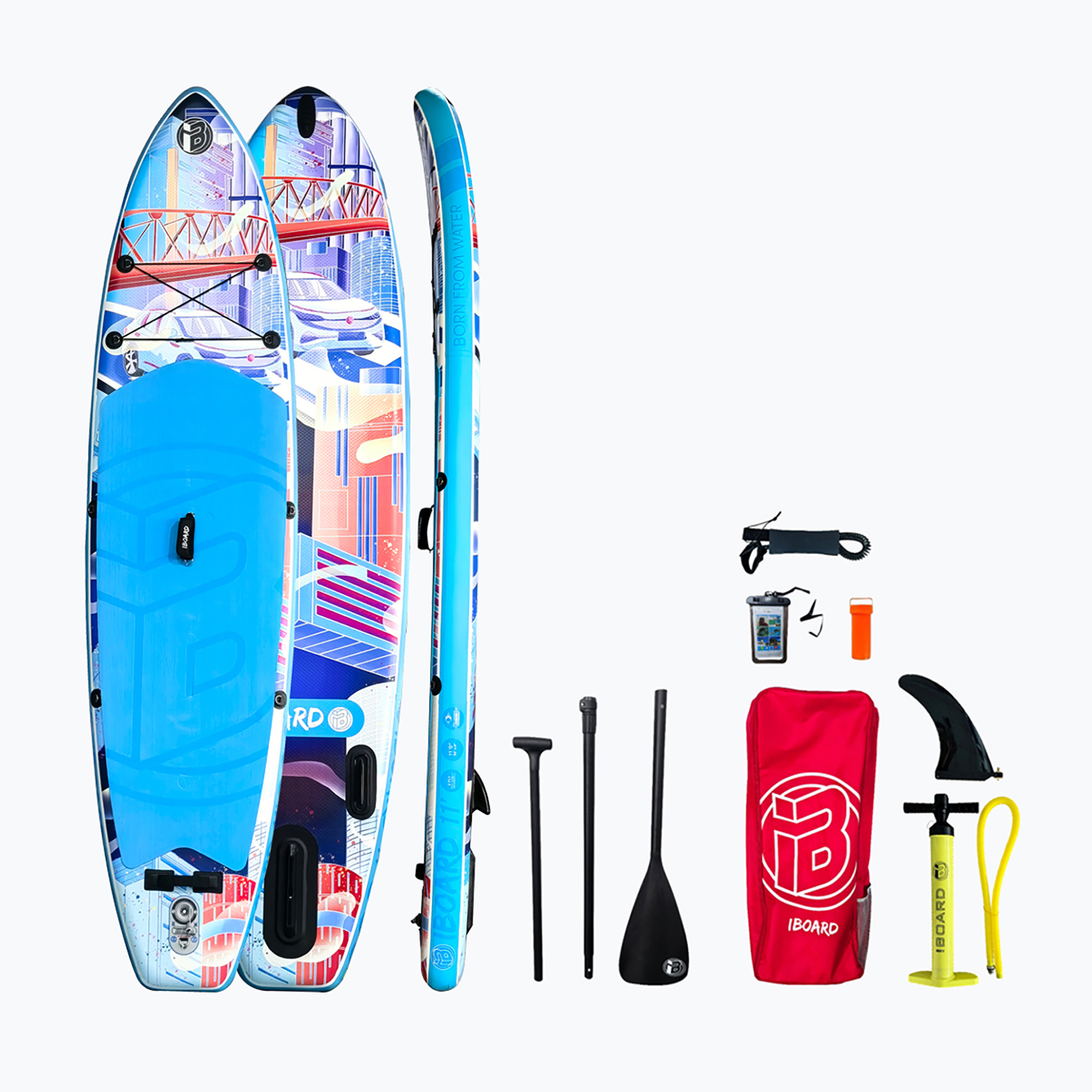 Zestaw deska SUP pompowana iBoard City 11' 