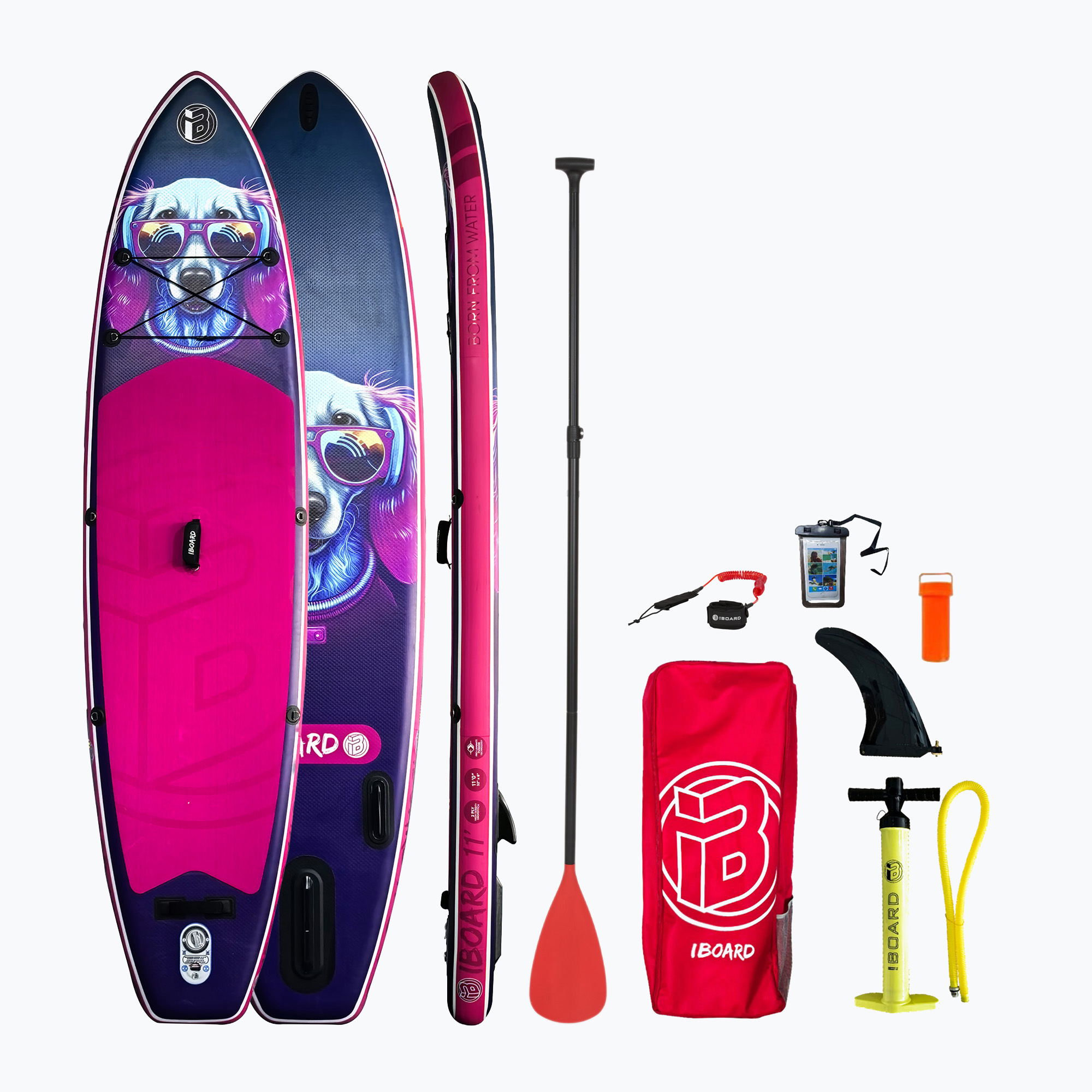 Zestaw deska SUP pompowana iBoard Dog 11' 